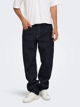 Jeans ONLY & SONS ONSEDGE Straight Fit 22037917 Dark Blue Denim