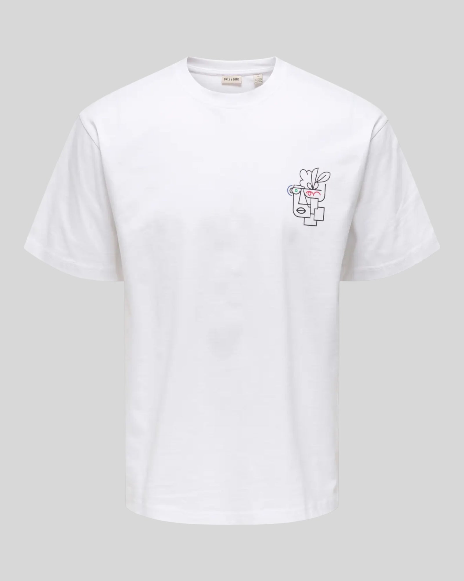 T-Shirt Onsfred Life Relaxed Tee Print Bianca 22038836 Only & Sons