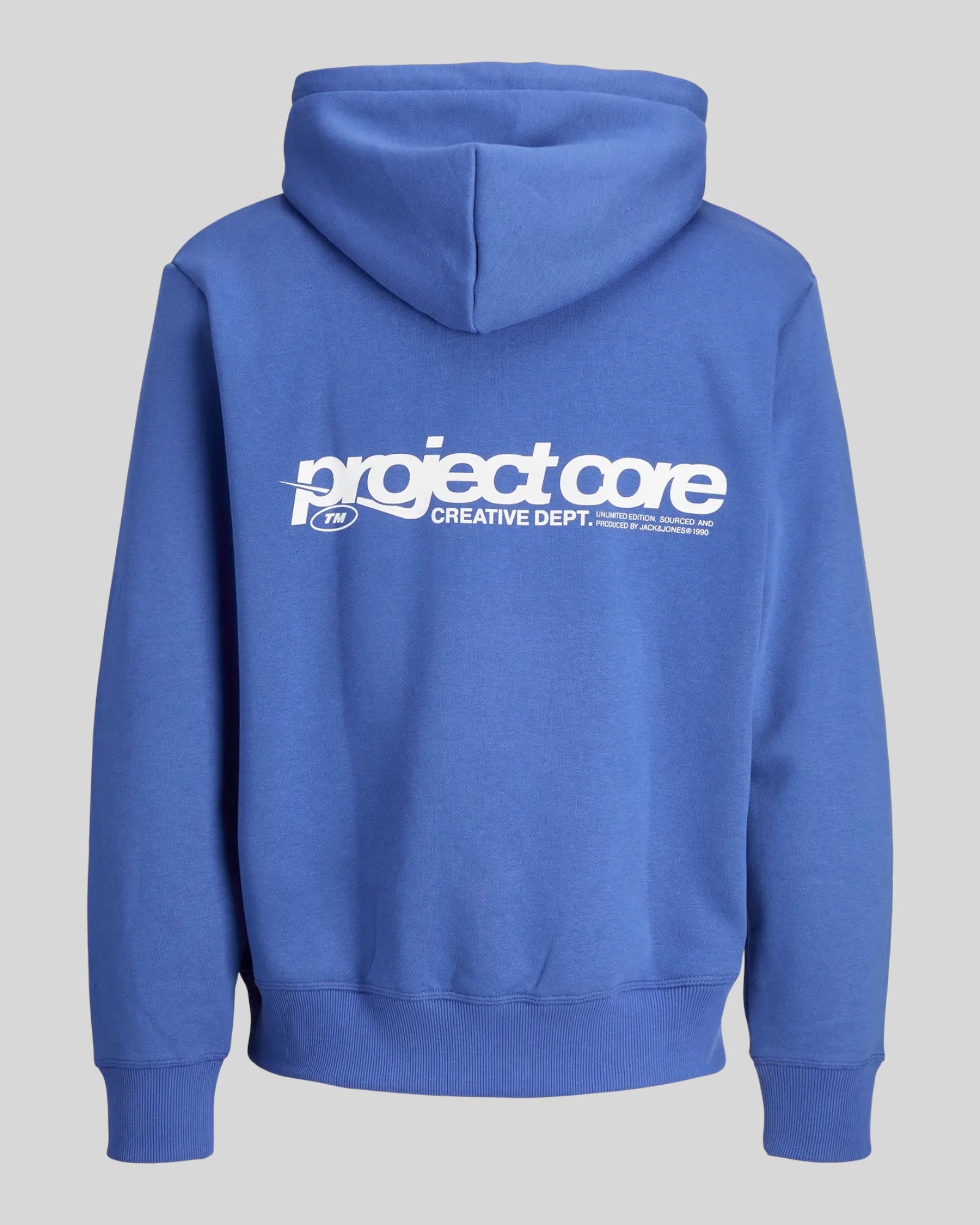 Felpa Con Cappuccio Jcounion Print Sweat Hoodie Beacoup Blue 12273915 Jack & Jones