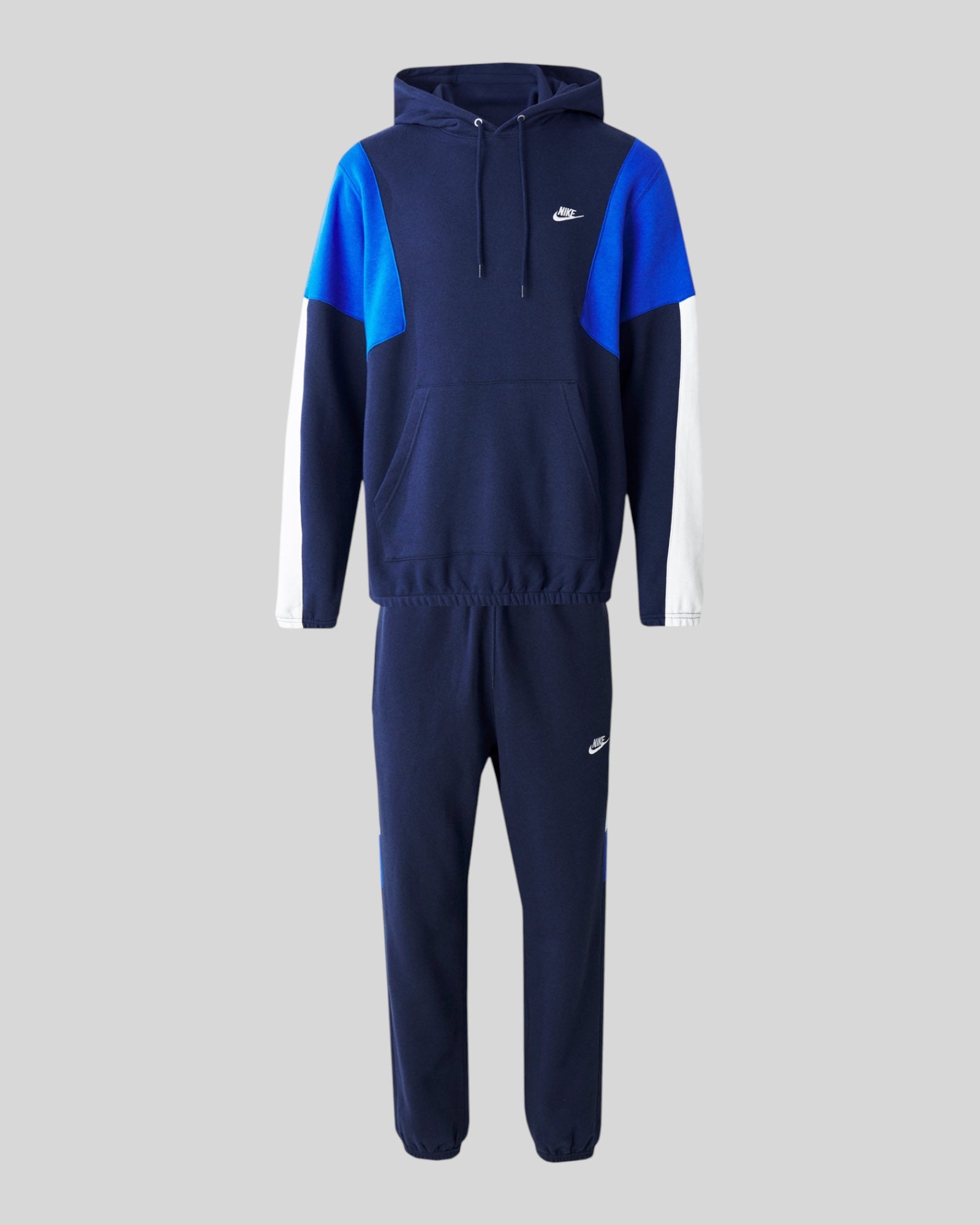 Tuta Completa Sportswear Club Fleece Hooded Blu HV1165-451 Nike