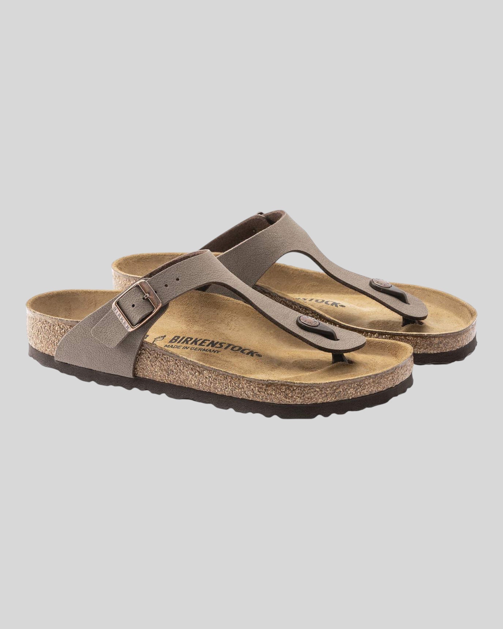 Gizeh Sandalo Donna Infradito Mirko-Flor Nubuk Mocha 0043751 Birkenstock
