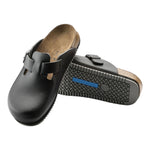 Sandali Boston Super Grip Pelle Naturale Nero 0060196 Birkenstock