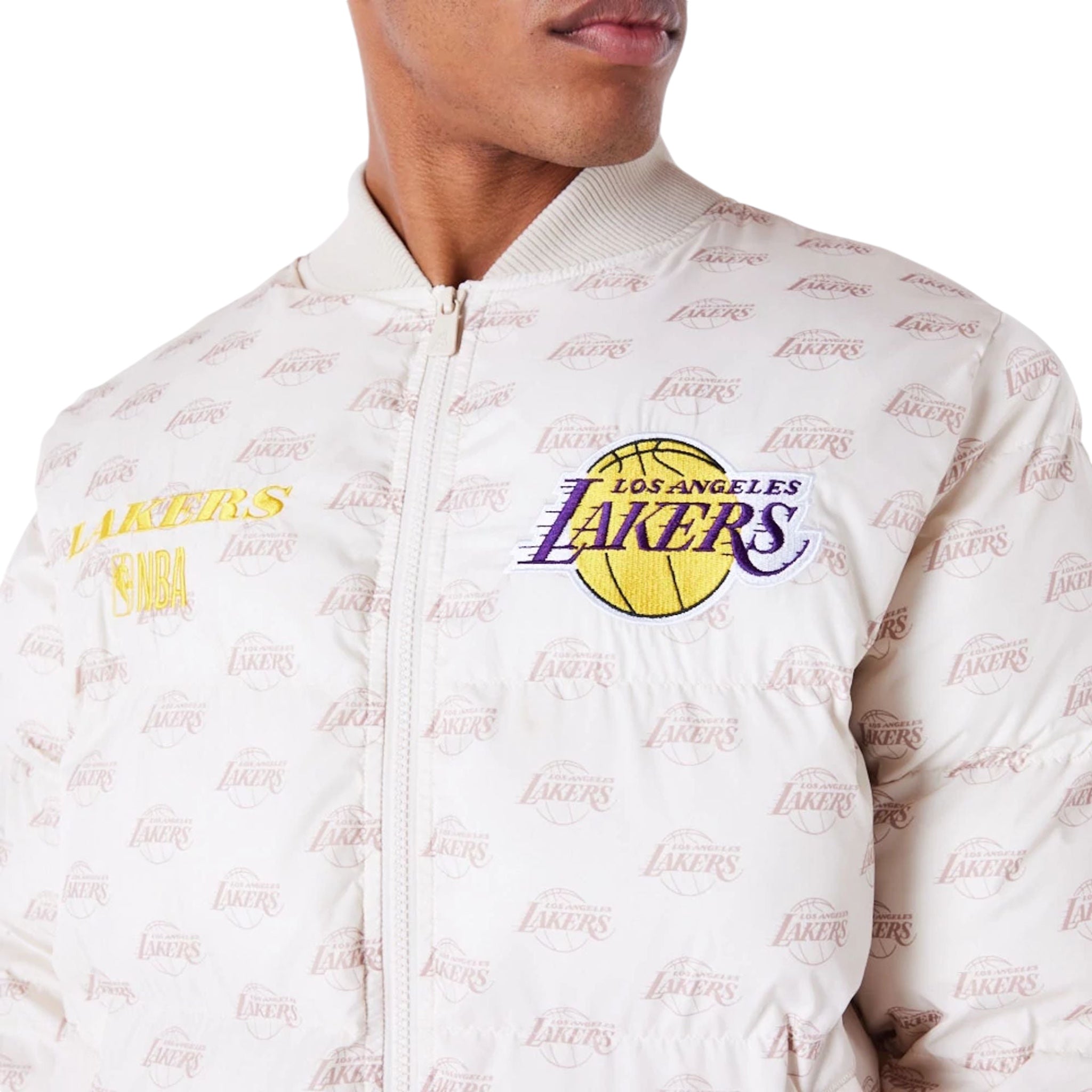 Piumino LA Lakers NBA Monogram Stone 60565004 New Era