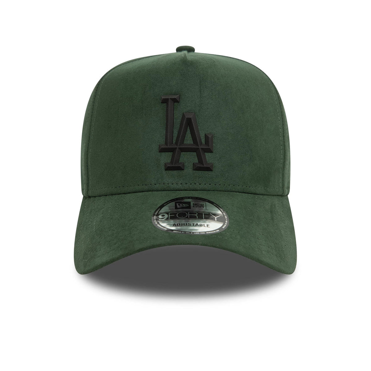Cappello Con Visiera New Era LA Dodgers 9FORTY Faux Suede Verde Scuro 60580813