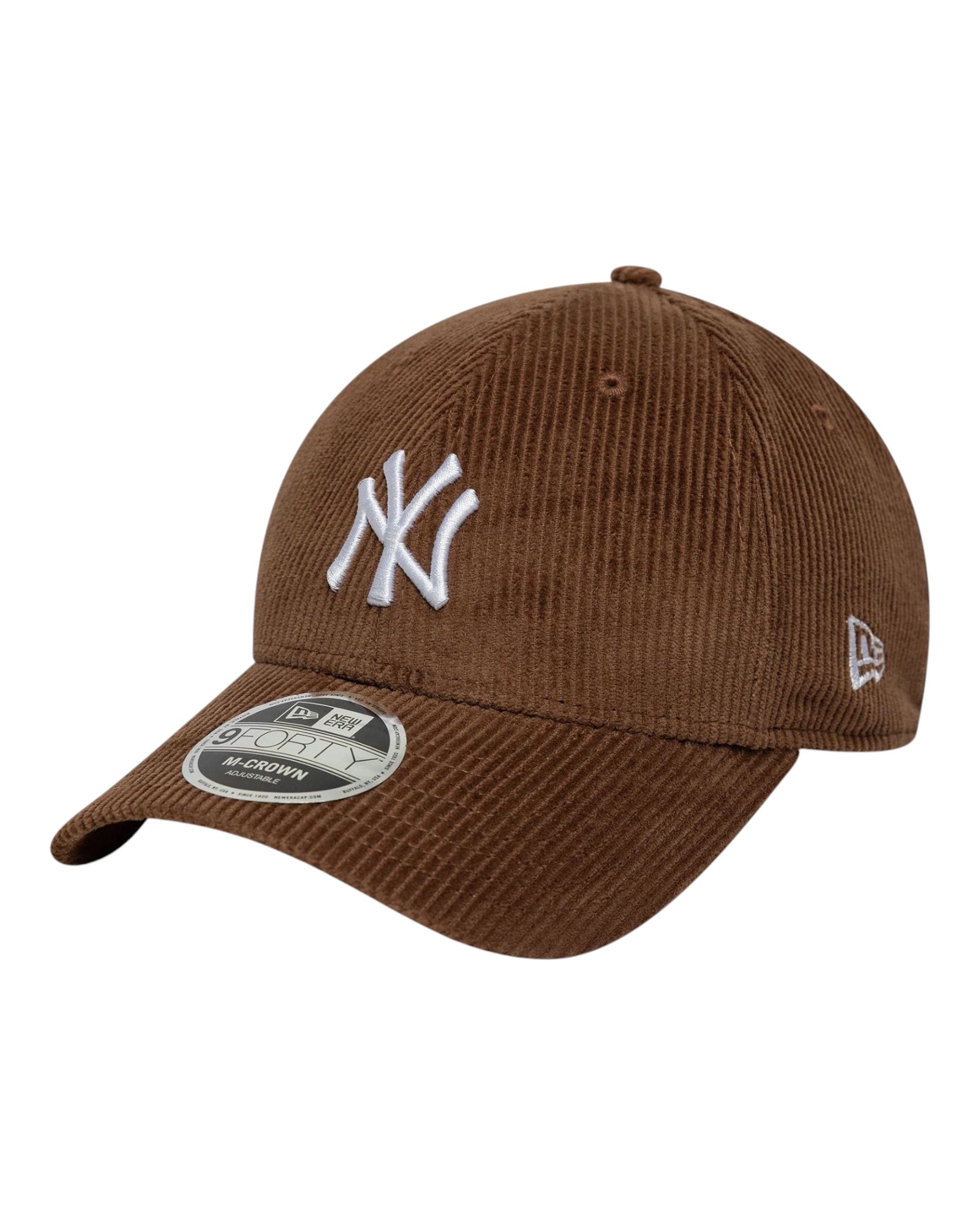 Cappello Con Visiera MLB Cord  New York Yankees Marrone 9Forty 60691054 New Era