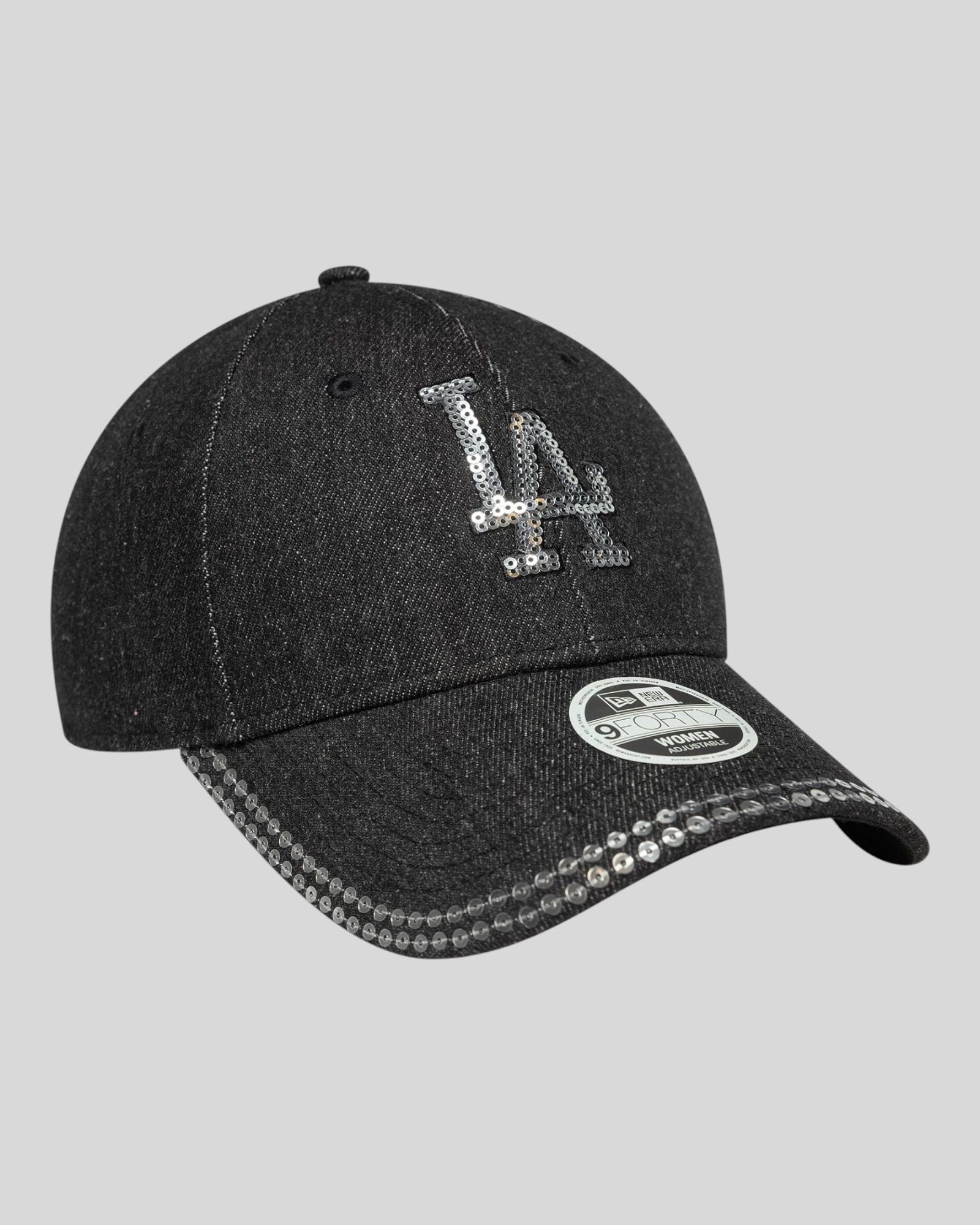 Cappello Con Visiera Pailettes LA Dodgers 9Forty Nero 60758949 New Era