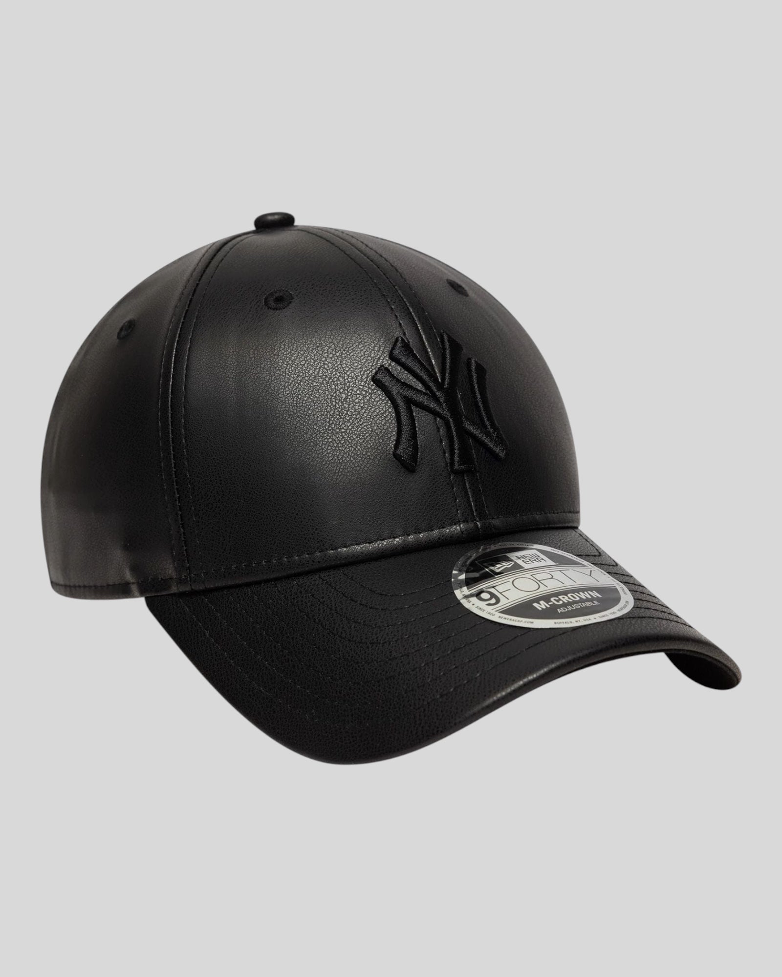 Cappello Con Visiera Unisex Eco Pelle New York Yankees 9Forty Nero 60759034 New Era