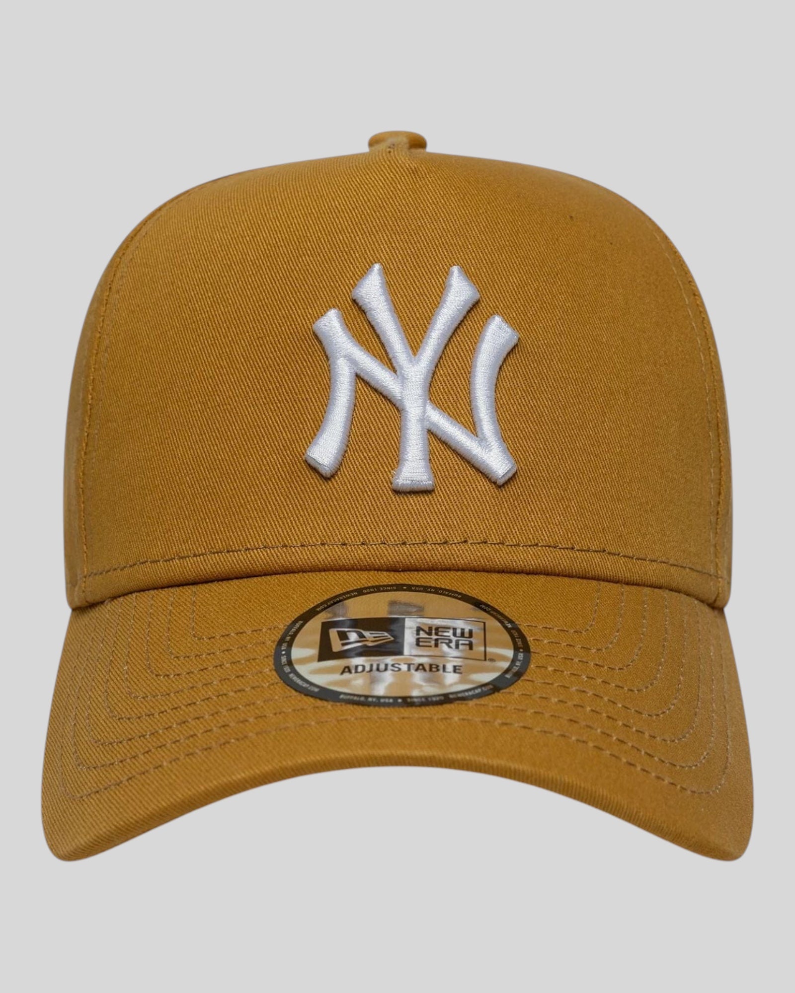 Cappello Con Visiera E-Frame New York Yankees MLB League Essential Senape 60771716 New Era