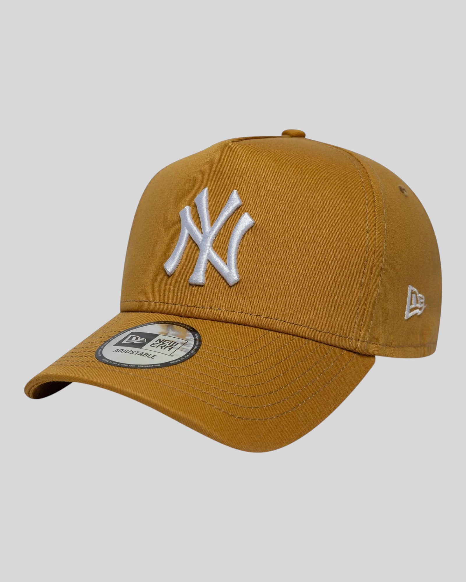 Cappello Con Visiera E-Frame New York Yankees MLB League Essential Senape 60771716 New Era