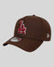 Cappello Con Visiera E-Frame LA Dodgers MLB Outline Script Marrone 60771811 New Era