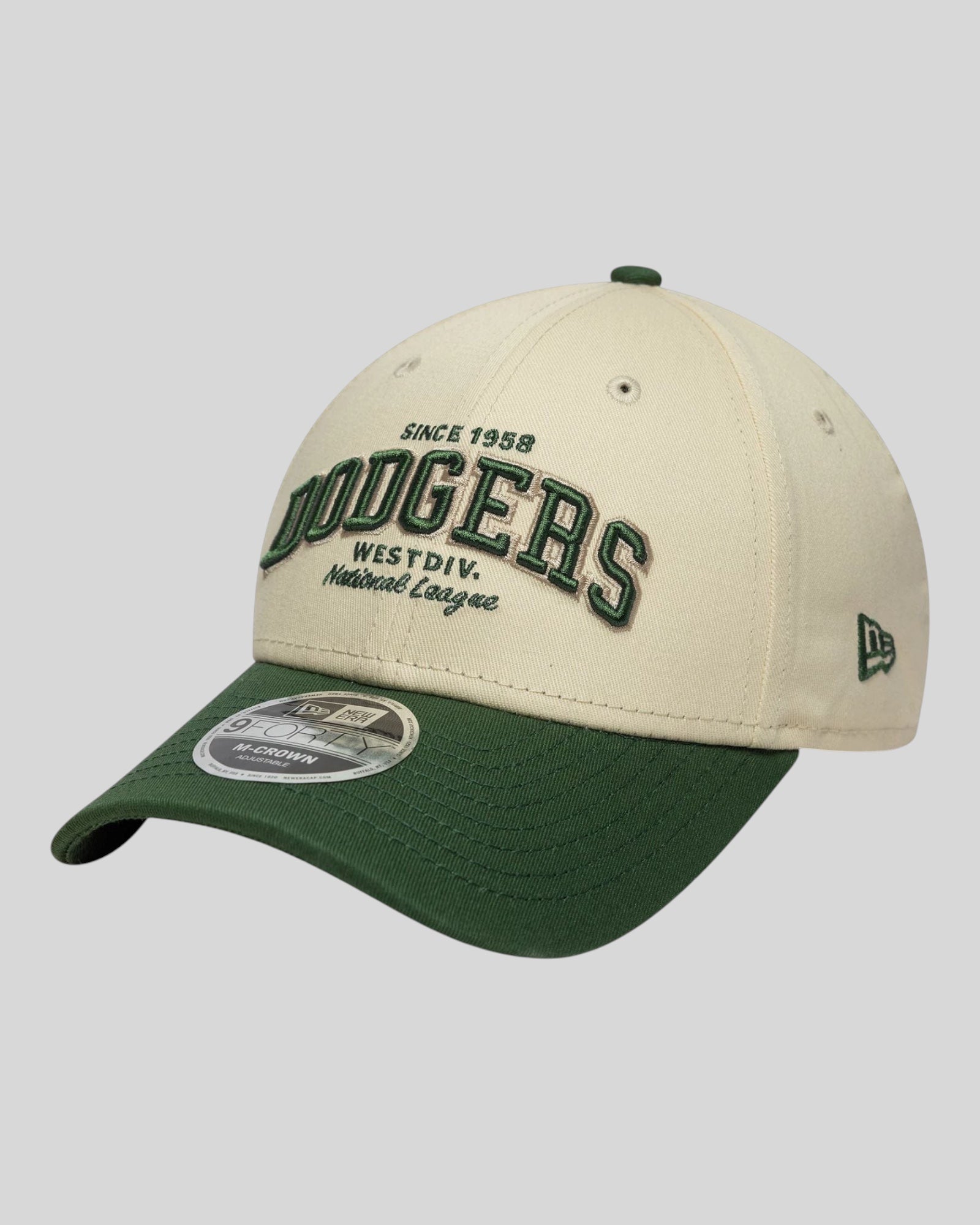 Cappello Con Visiera M-Crown LA Dodgers MLB Wordmark Verde 60771814 New Era