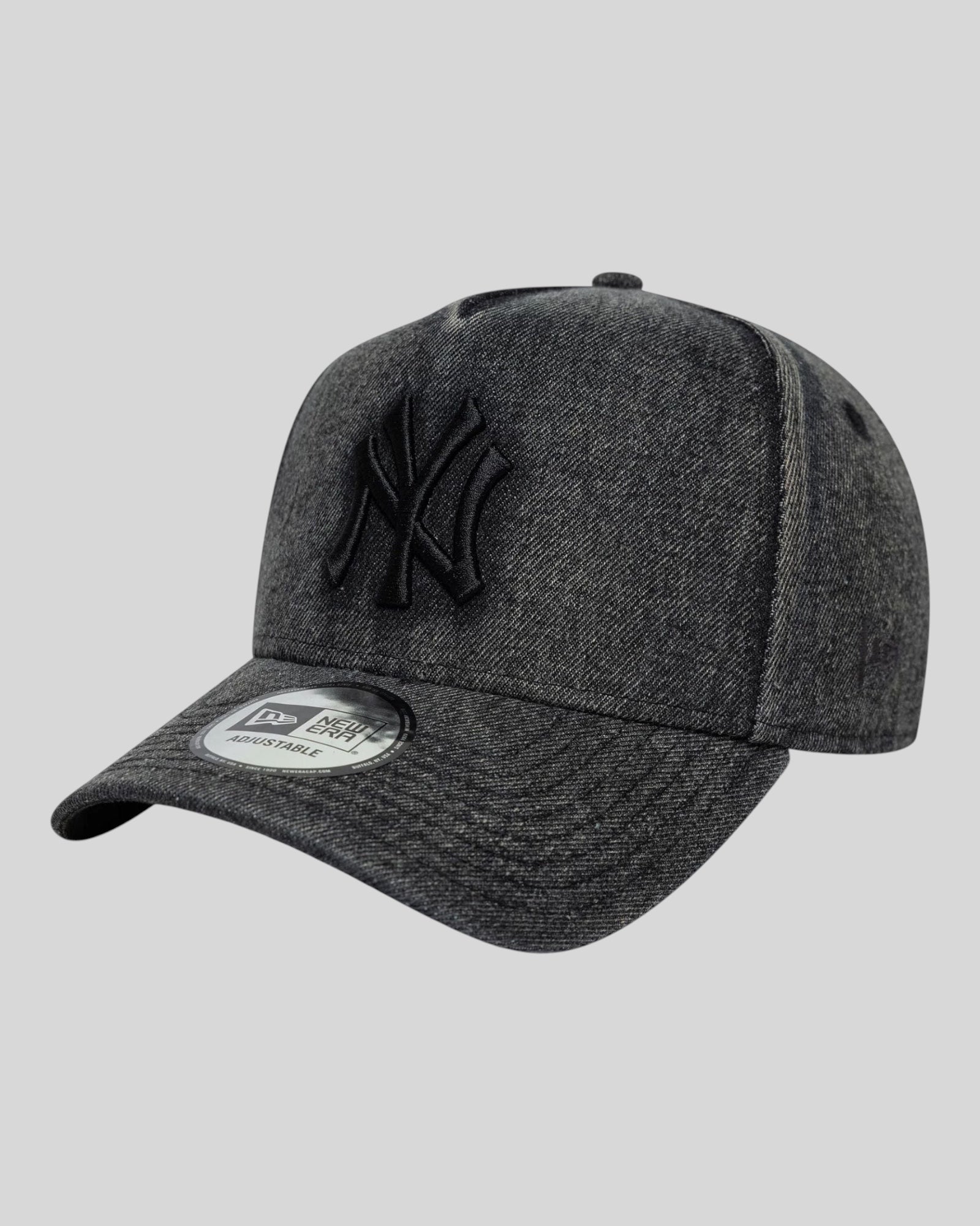 Cappello Con Visiera E-Frame New York Yankees MLB Denim Nero 60771822 New Era