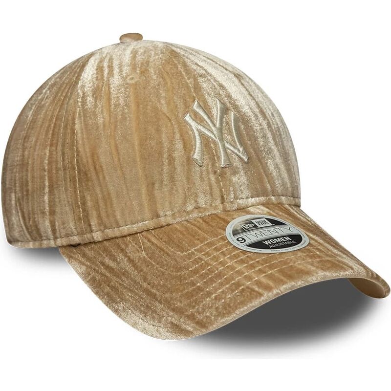 Cappello New Era 9TWENTY New York Yankees Velour beige chiaro, codice 60915794