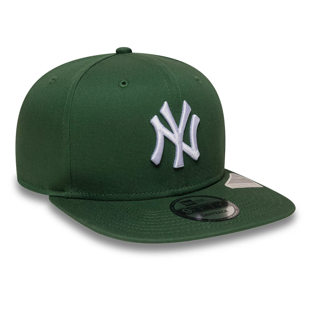 Cappello con Visiera New Era New York Yankees 9FIFTY League Essential Verde/Bianco 60951085