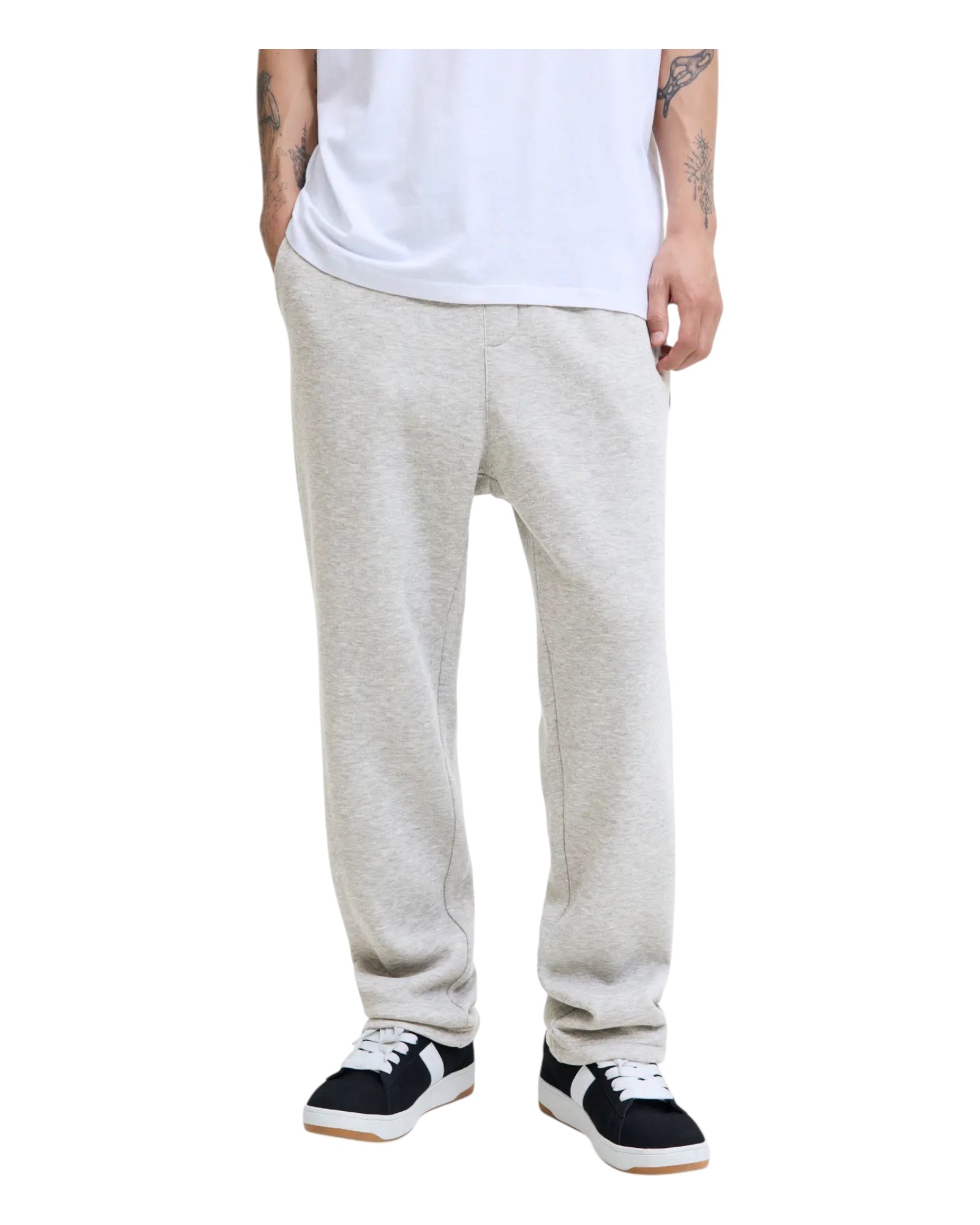 Pantalone Tuta Bradley Uncuffed Sweat Pant Light Grey 12279134 Jack & Jones