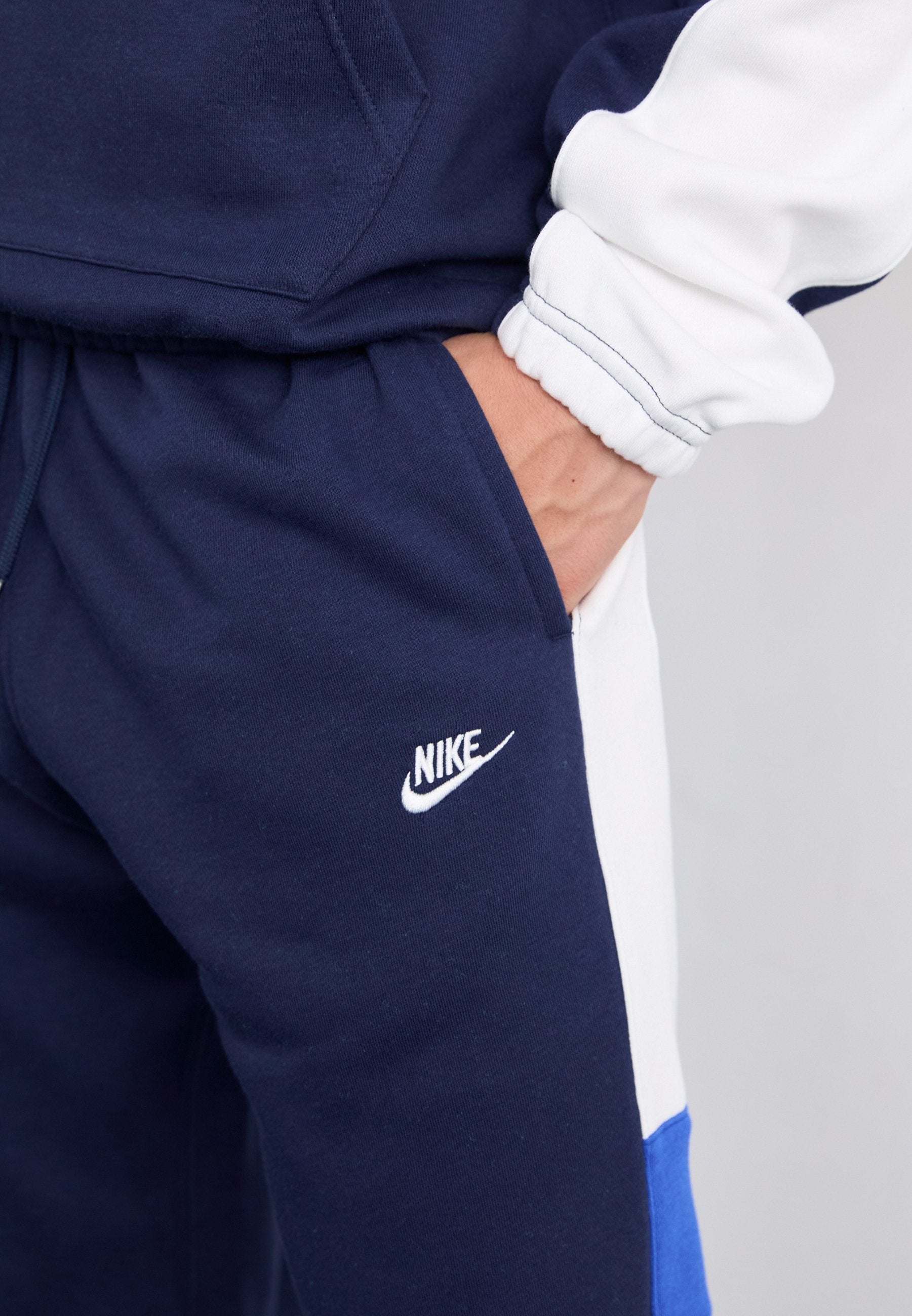 Tuta Completa Sportswear Club Fleece Hooded Blu HV1165-451 Nike