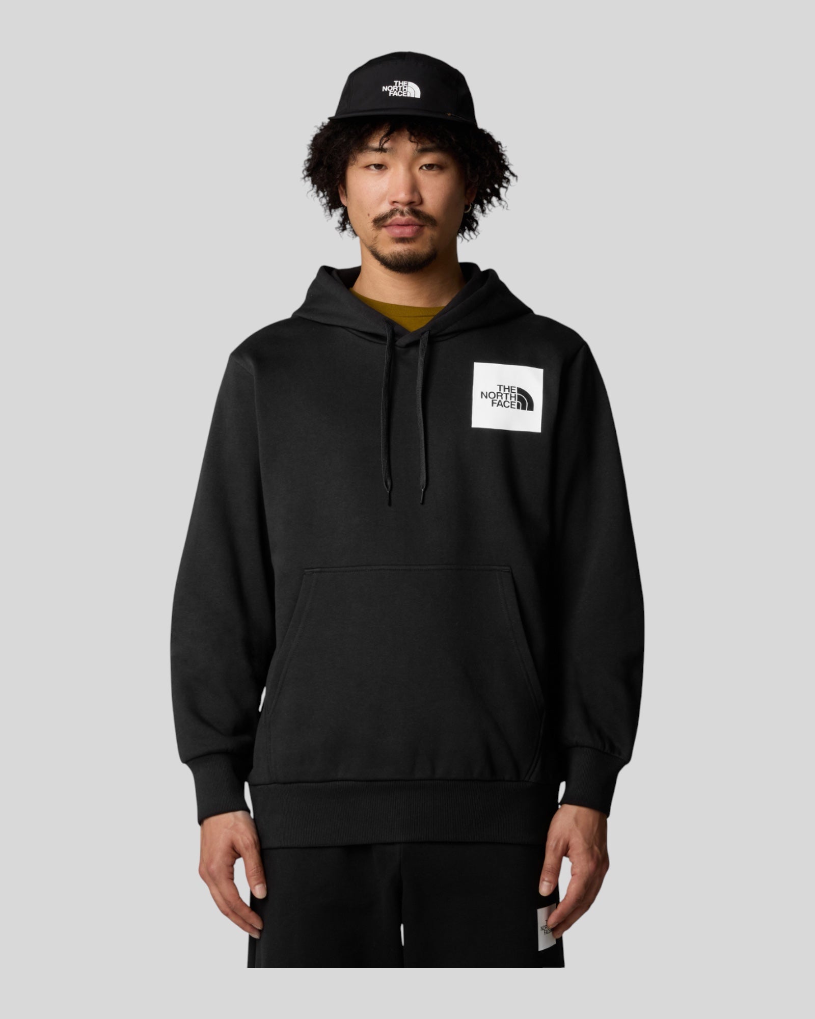 Felpa Con Cappuccio M Fine Hoodie Nero NF0A89EUJK3 The North Face