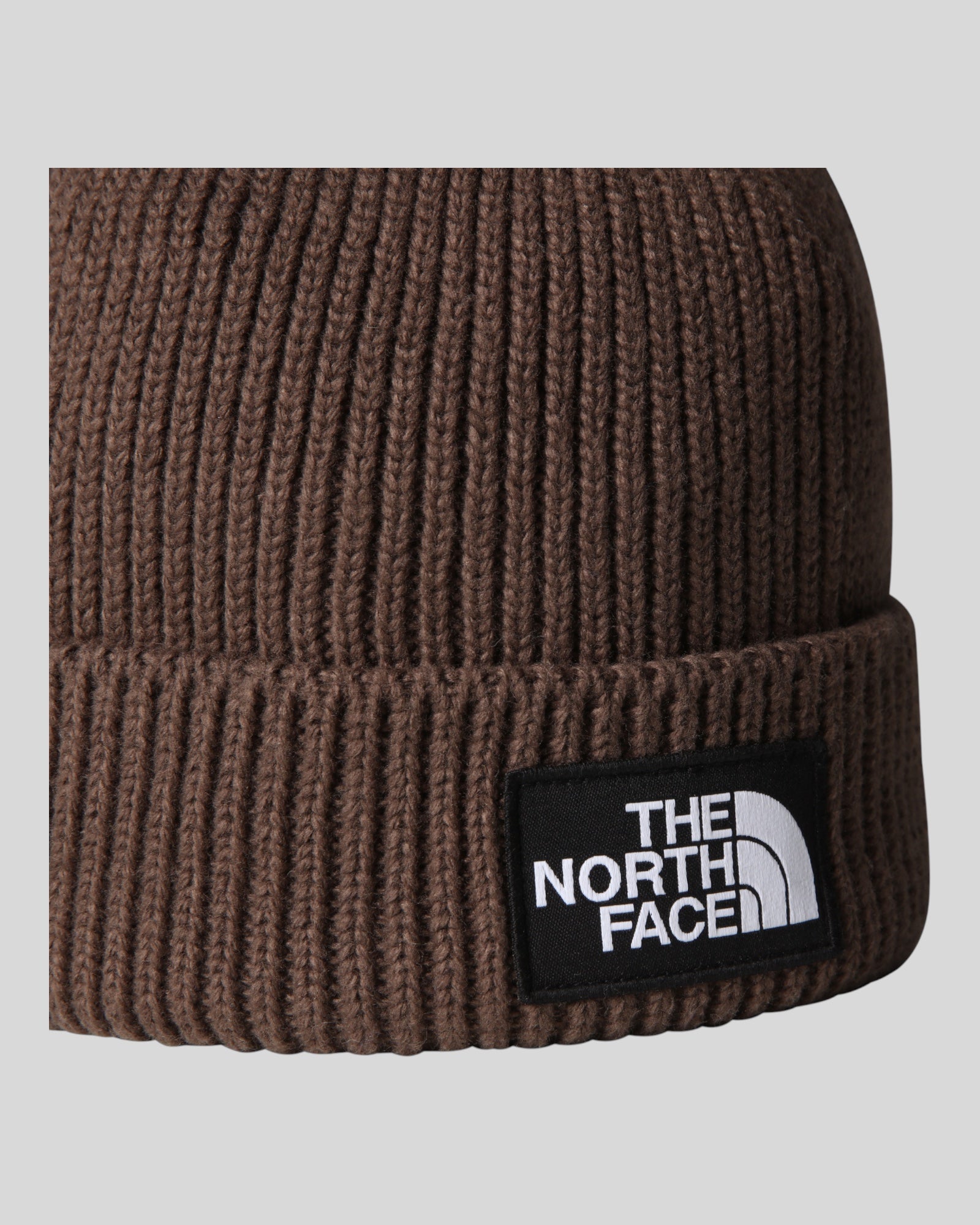 Berretto Logo Box Cuffed Beanie Smoked Brown NF0A8CHE1OI1 The North Face