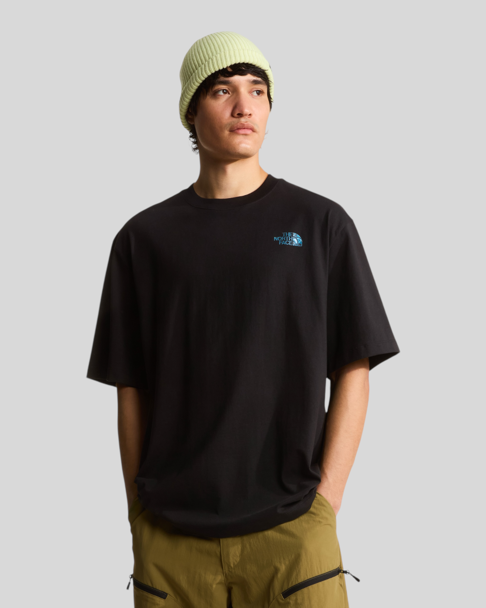 T-Shirt M Liquid Box NSE Oversize Tee Nera NF0A8G9WJK3 The North Face