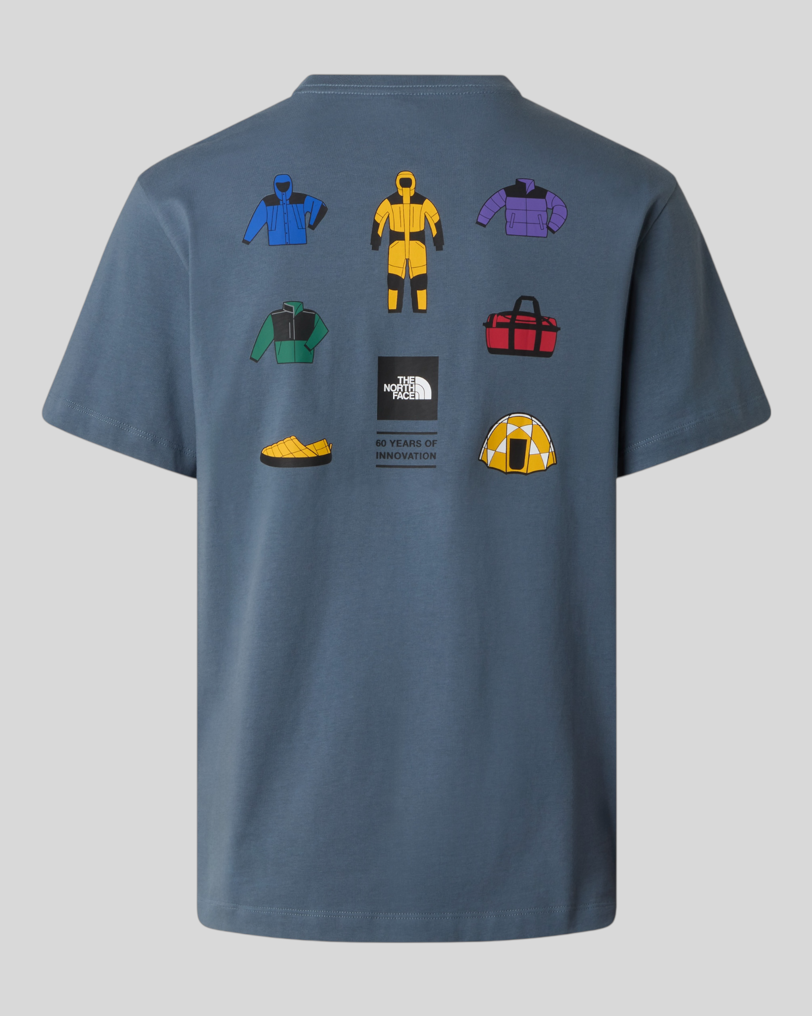 T-Shirt M Icon Celebration Relaxed Te Granite Grey NF0A8GAS0U3 The North Face