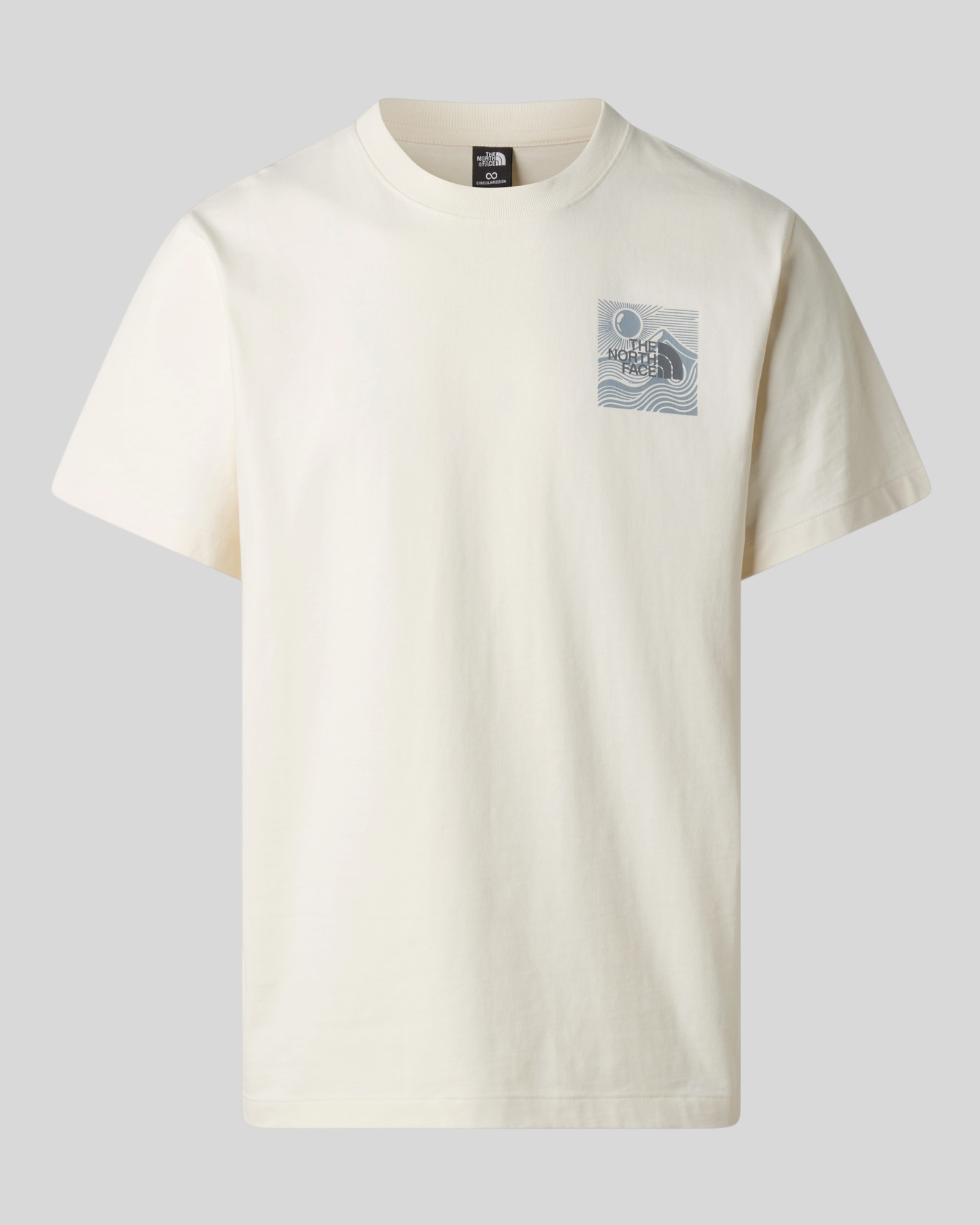 T-Shirt Mountain Escape Relaxed Graphic Tee White Dune NF0A8GB1QLI The North Face