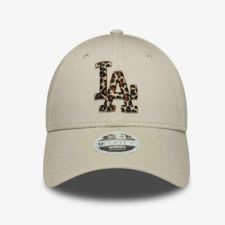 Cappello con Visiera New Era 9FORTY Los Angeles Dodgers Leopard Infill Beige 60691329