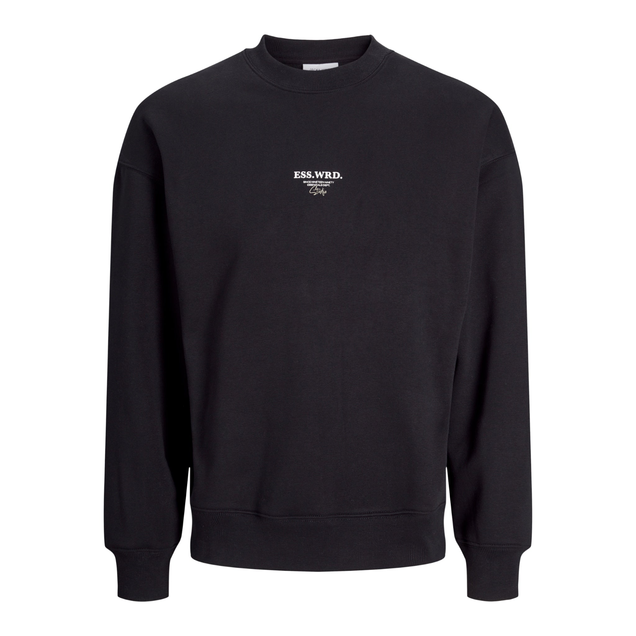 Felpa Girocollo Urban Edge Studio Sweat Crew Nero 12270474 Jack & Jones