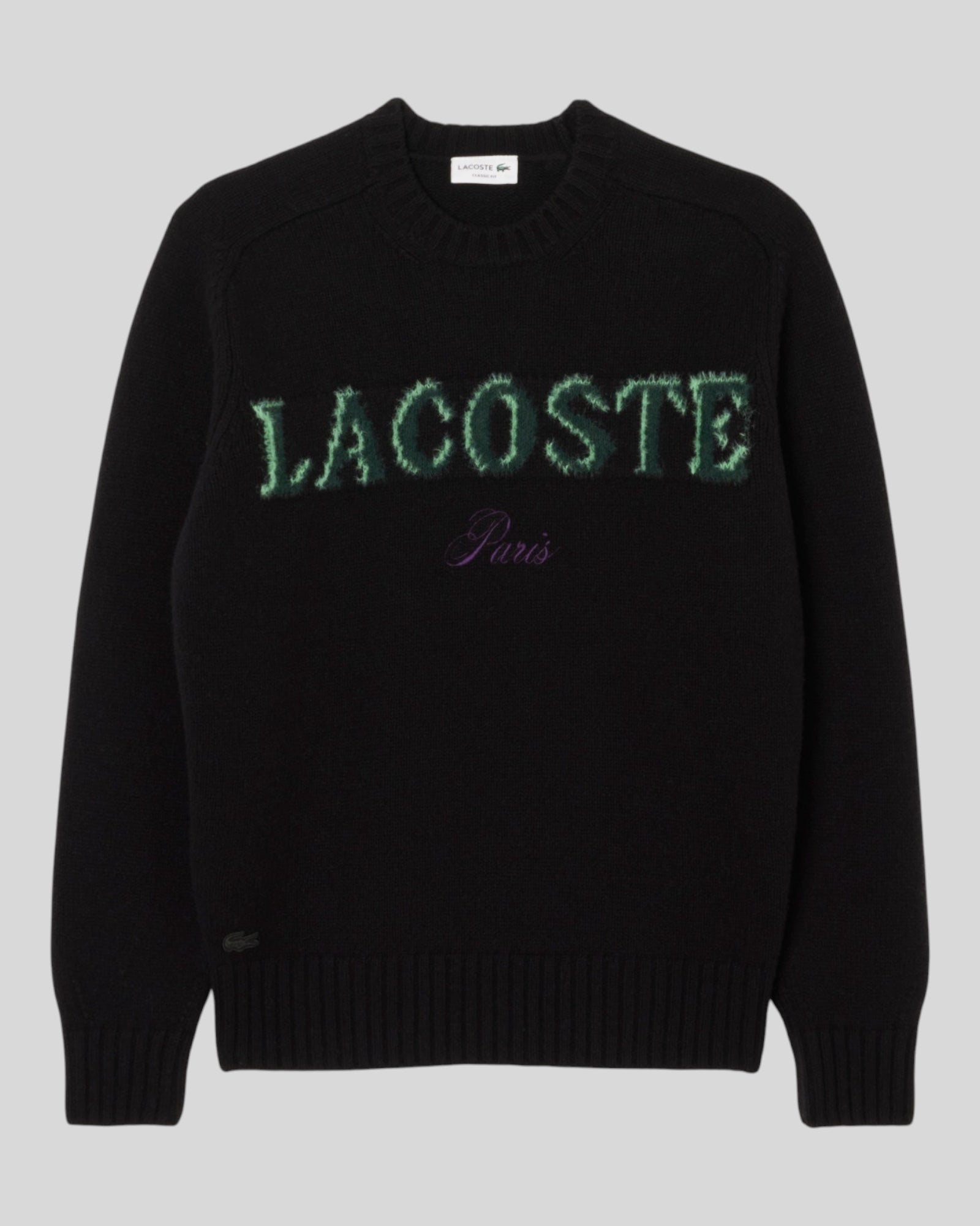Maglione Girocollo In Lana nero AH5202-00-XIY Lacoste