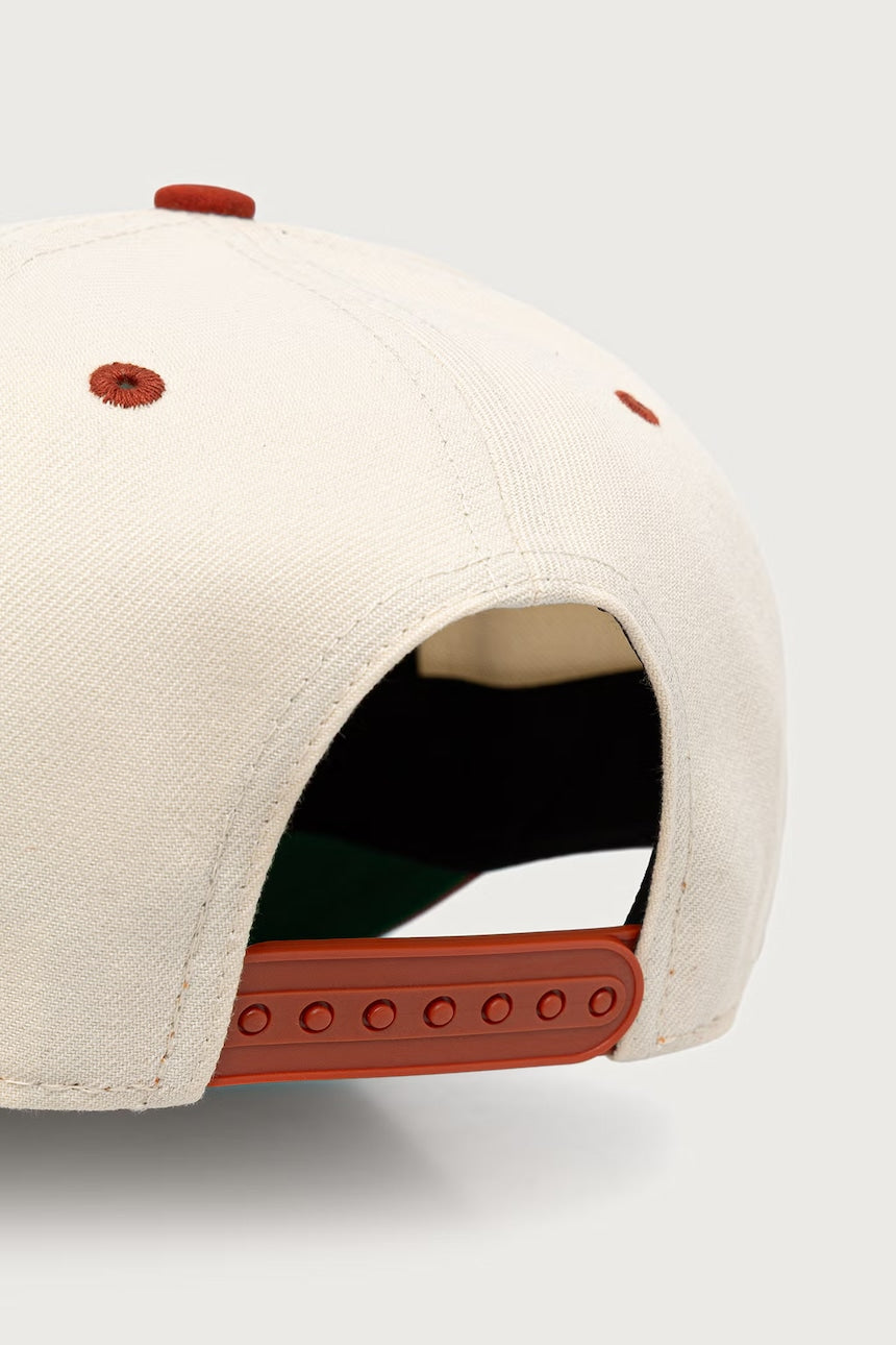 Cappello con Visiera New Era New York Yankees 9FORTY E-Frame Suede Crema e Arancione 60915997