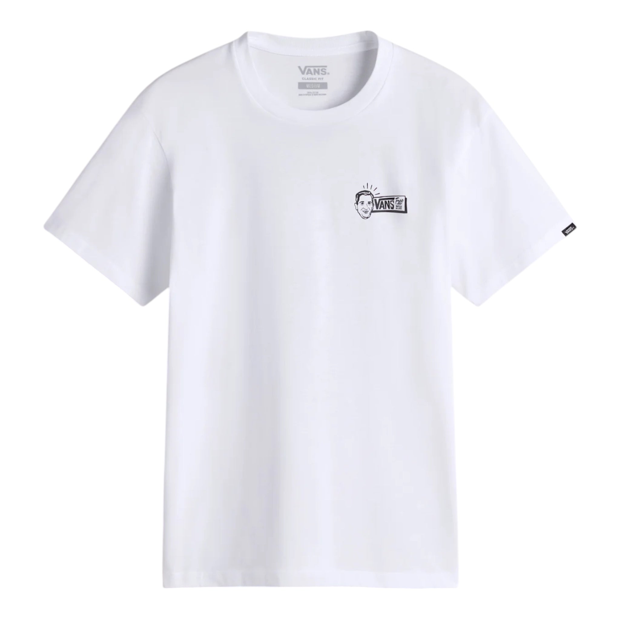 T-Shirt Classic Fit Death Grip SS Bianco VN000M5AWHT1 Vans