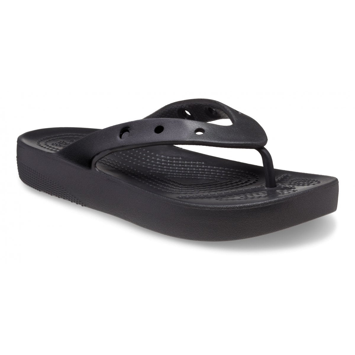 Classic Platform Flip W Damen Schwarze Flip-Flops Sandalen 207714-002 Crocs