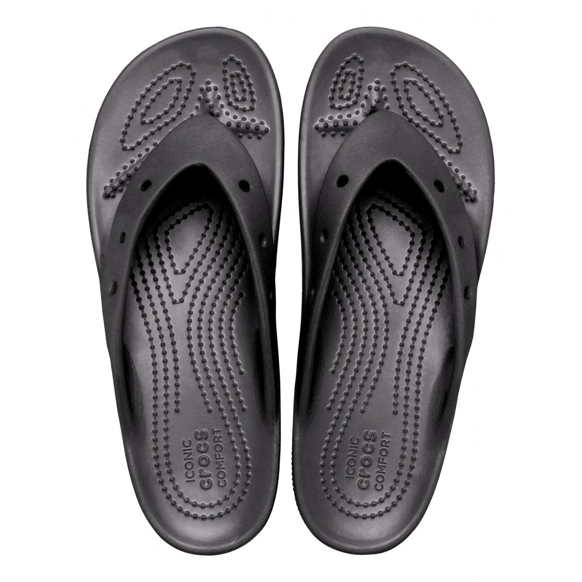 Classic Platform Flip W Women Black Flip Flops Sandals 207714-002 Crocs