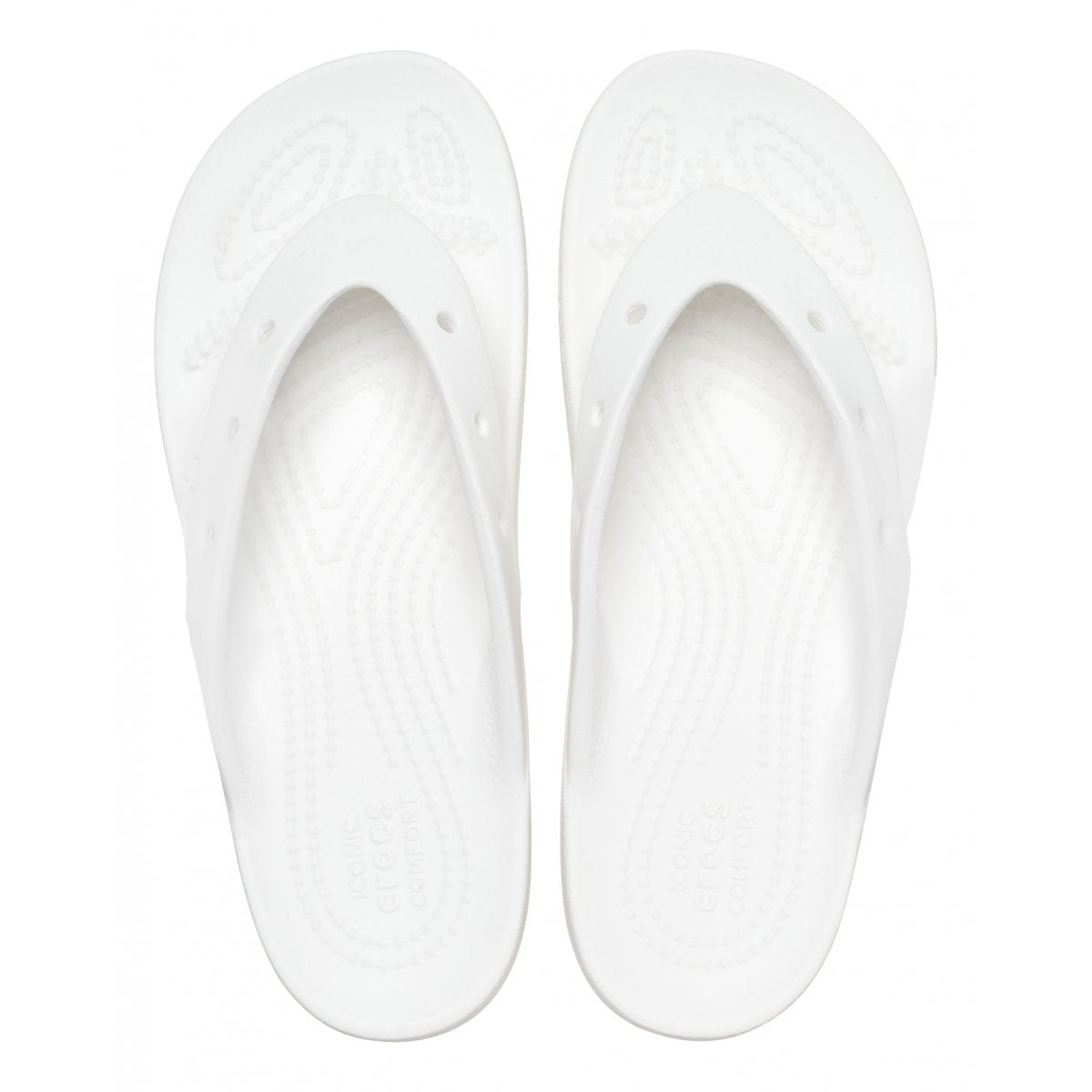 Classic Platform Flip W Women White Flip Flops Sandals 207714-100 Crocs