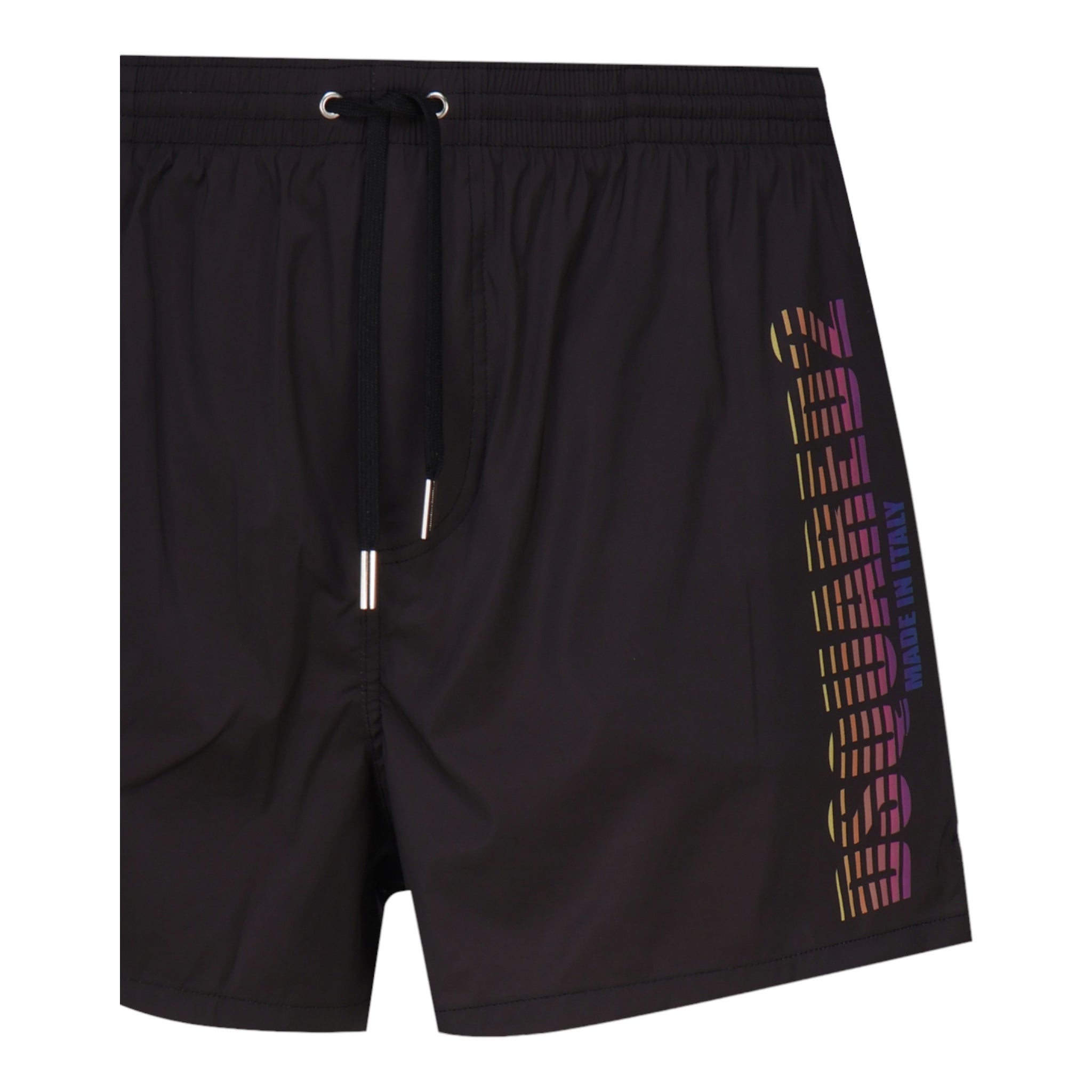 Black Midi Boxer Swimsuit D7B645660-00146 Dsquared2