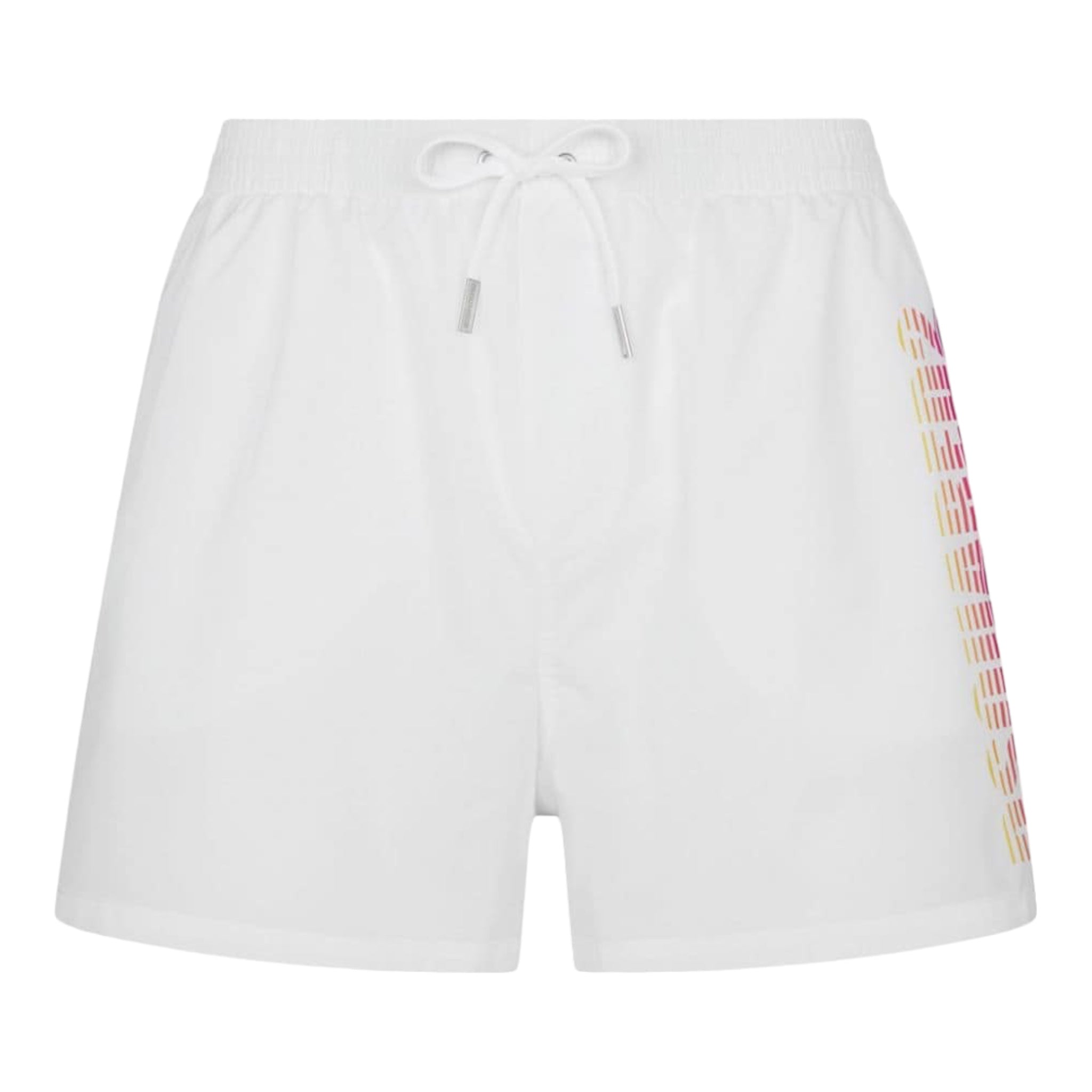 White Midi Boxer Swimsuit D7B645660-10046 Dsquared2