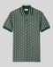 Polo In Jacquard Classic Fit Monogramma Verde DH1417 00 D1R Lacoste