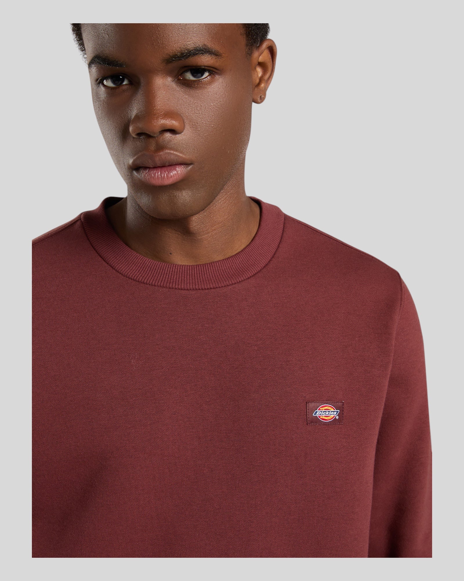 Felpa Girocollo Oakport Sweatshirt Rosso Mattone DK0A4XCEL161 Dickies