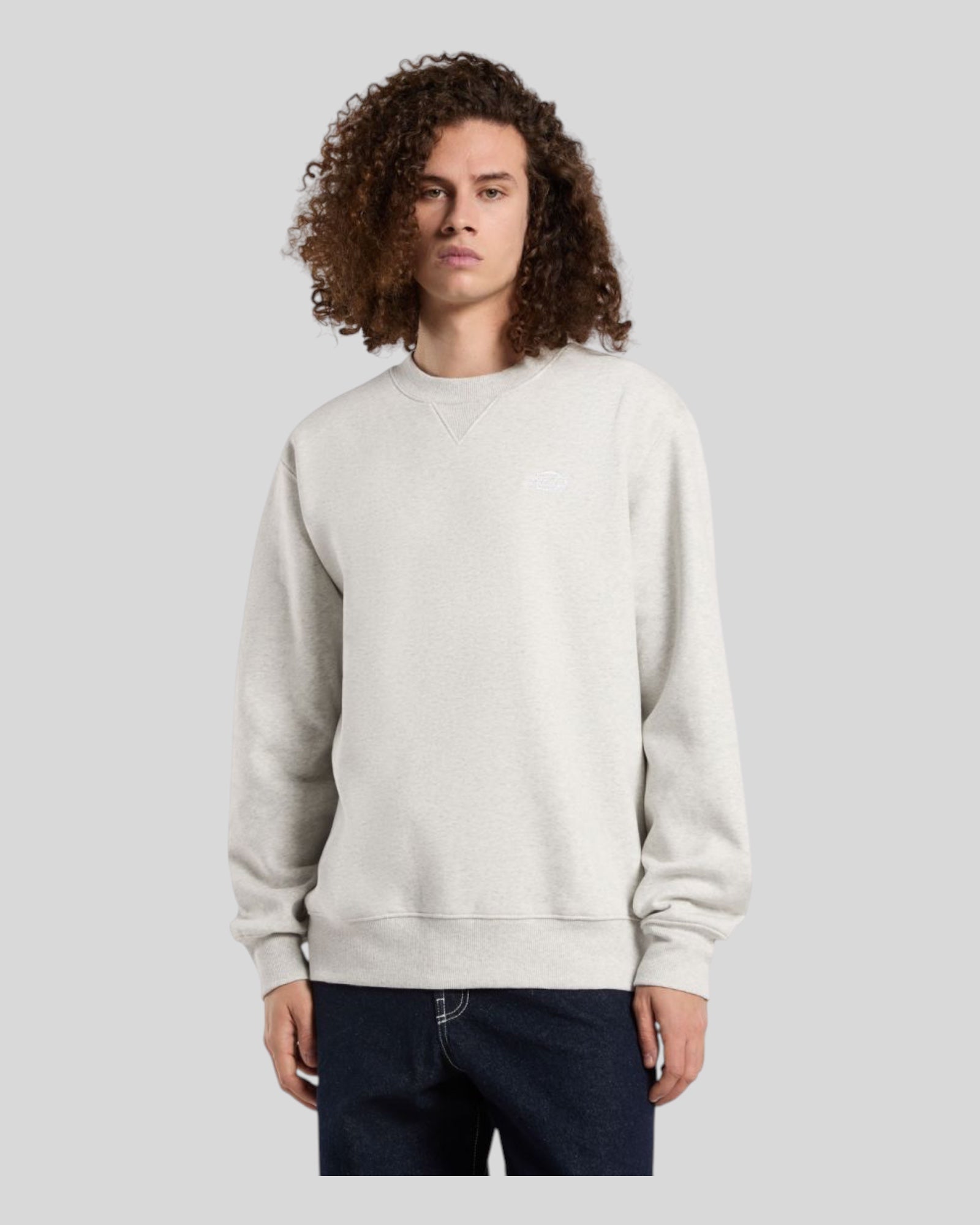 Felpa Girocollo Summerdale Crew Sweatshirt Grigio Chiaro DK0A4Y6QA281 Dickies