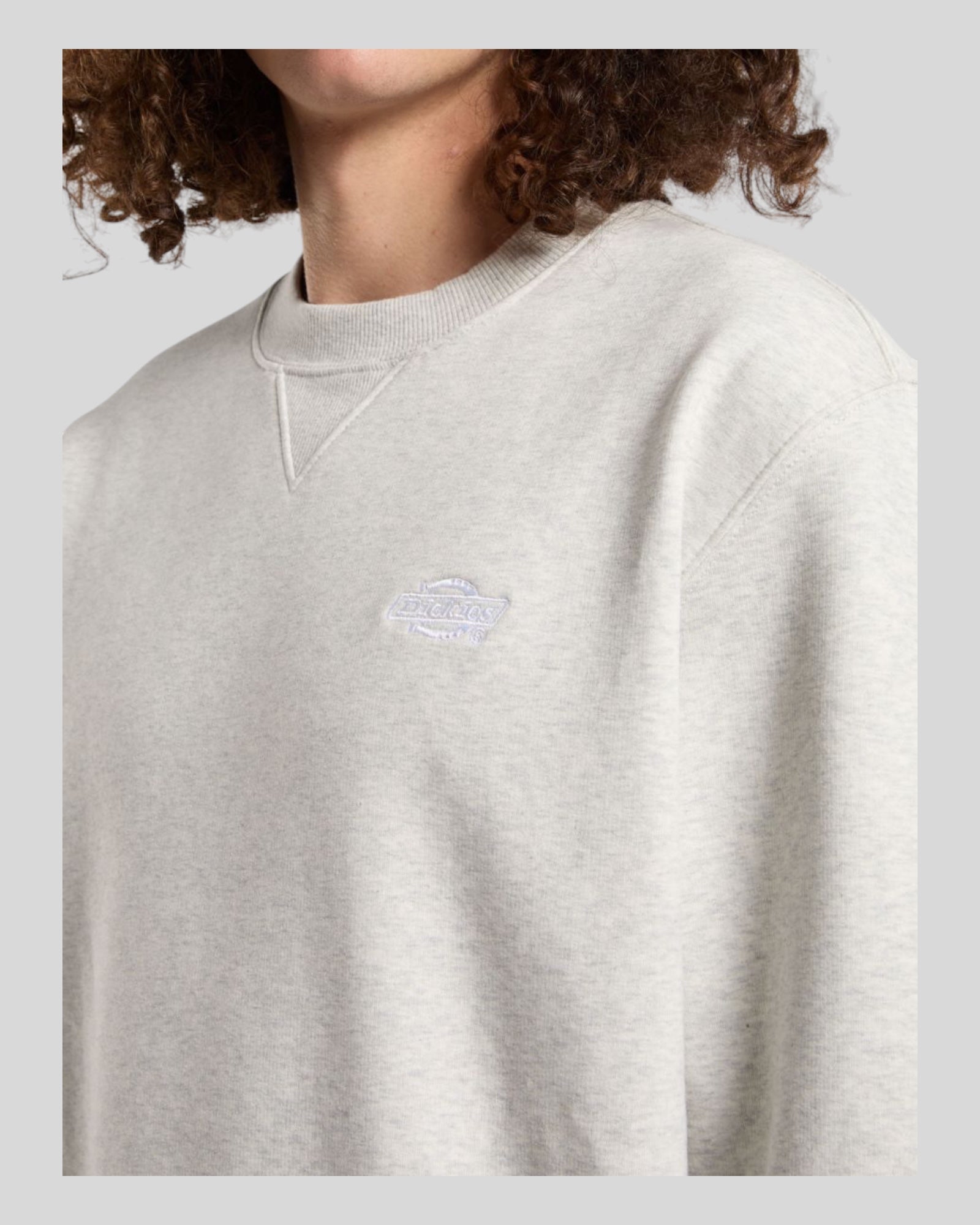 Felpa Girocollo Summerdale Crew Sweatshirt Grigio Chiaro DK0A4Y6QA281 Dickies