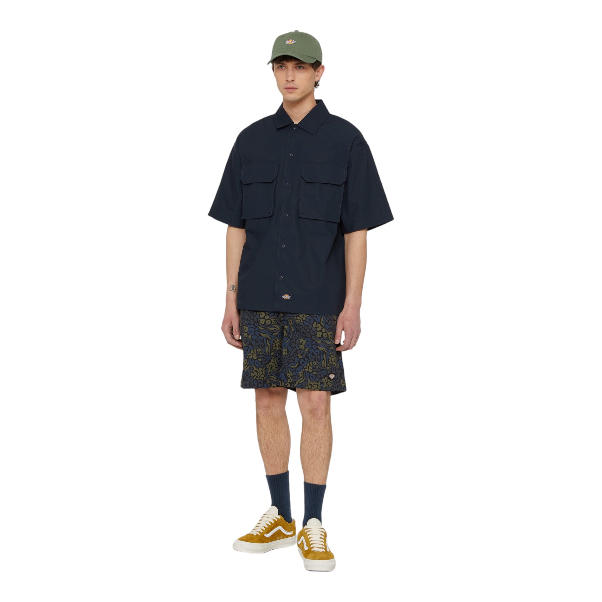 Camicia Maniche Corte Fisherville Skirt Dark Navy DK0A4YS6DNX1 Dickies