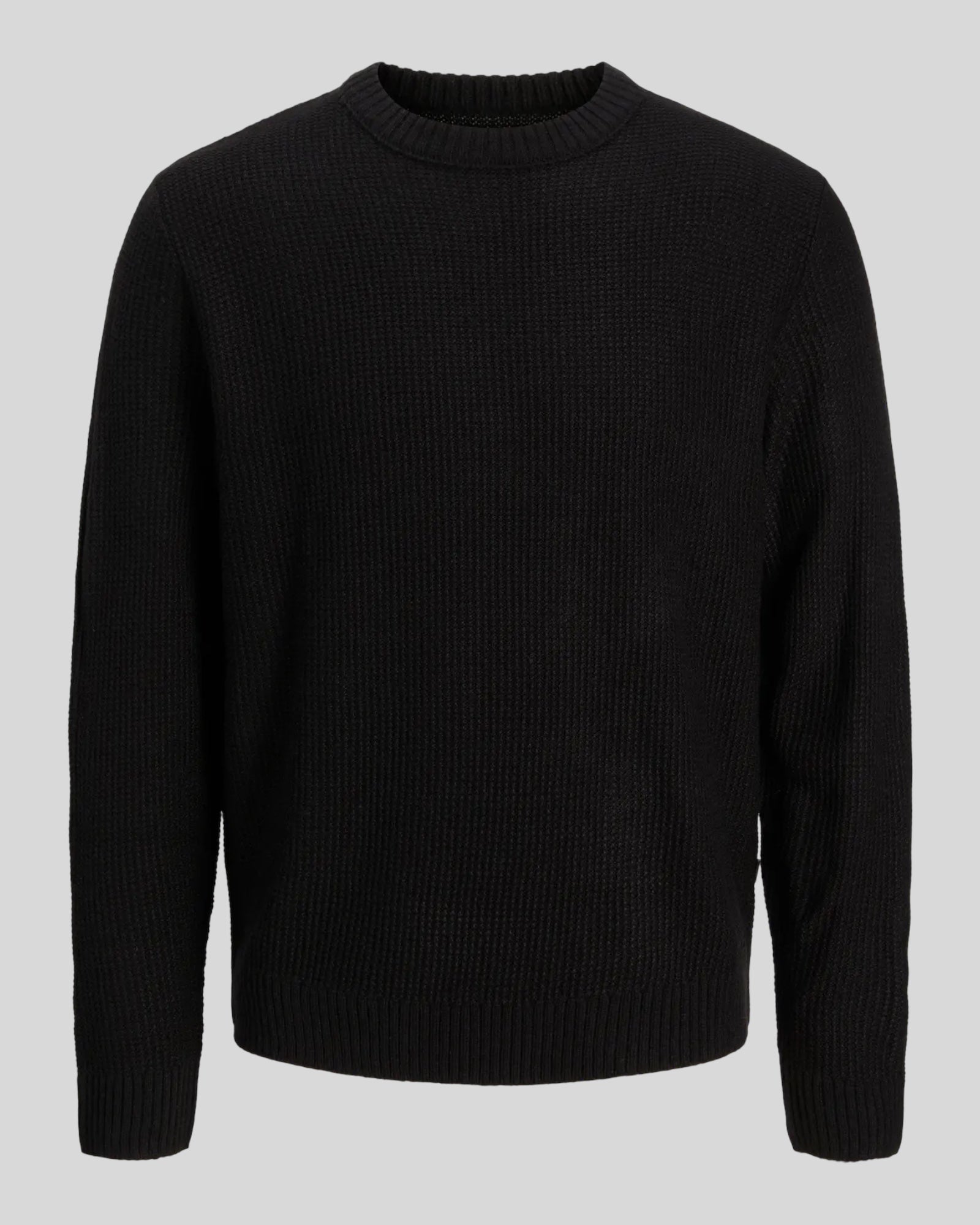 Maglione Girocollo Jjroy Knit Crew Neck Nero 12279278 Jack & Jones