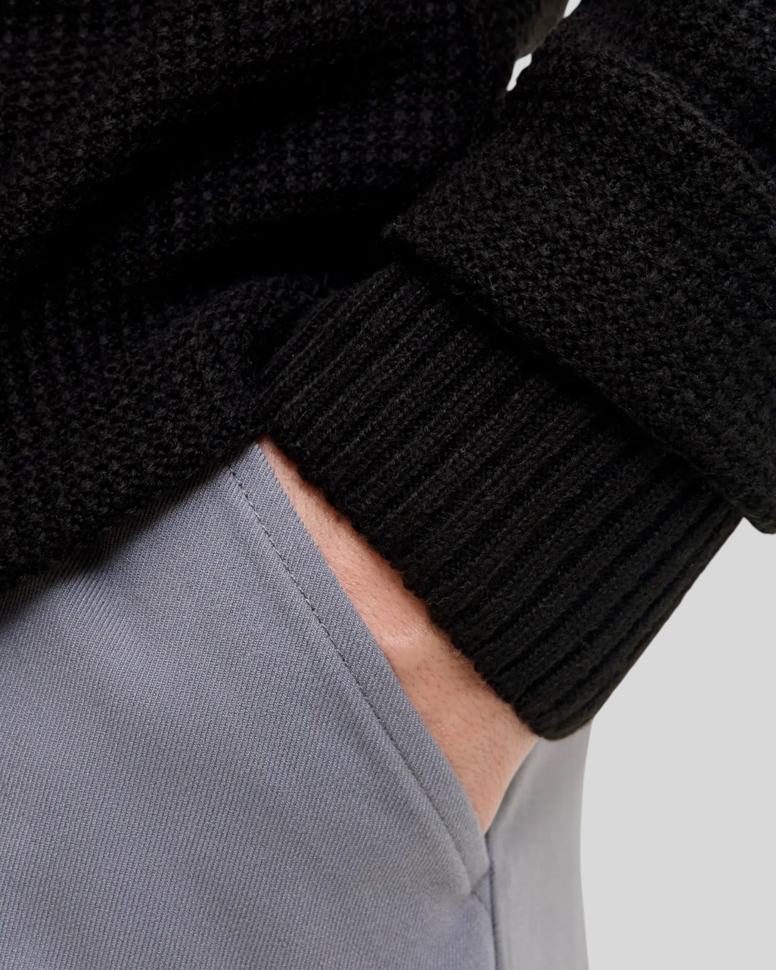 Maglione Girocollo Jjroy Knit Crew Neck Nero 12279278 Jack & Jones