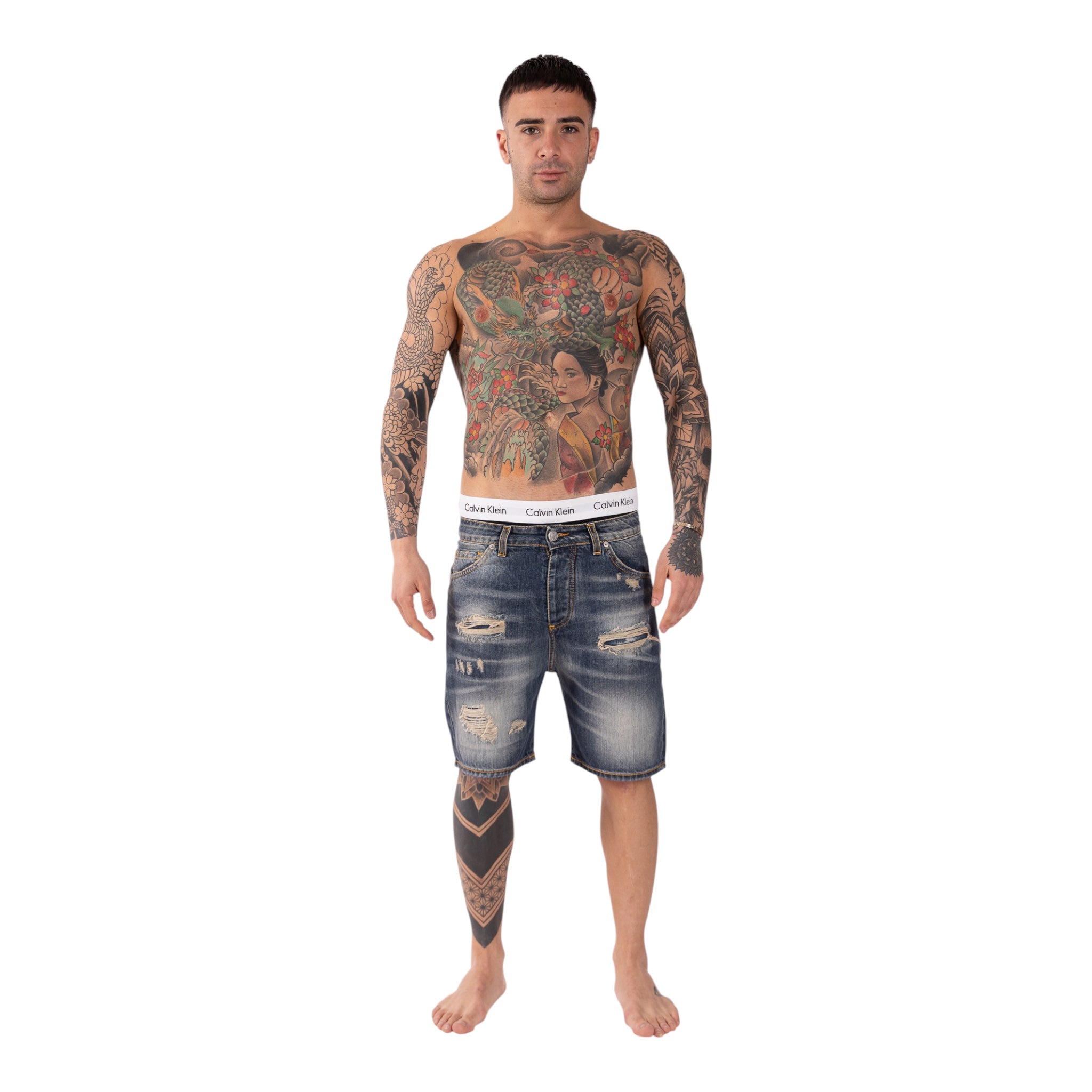 Short Denim Enzom 05B Medio Soldier