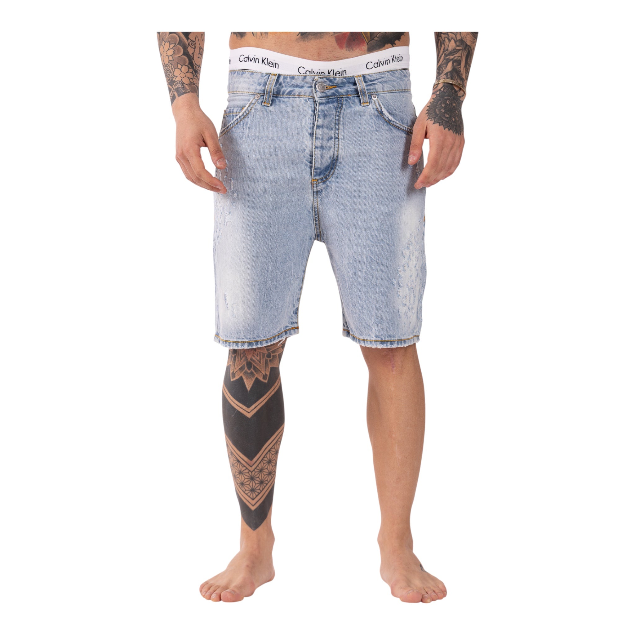 Short Denim Enzom 07B Blu Chiaro Soldier