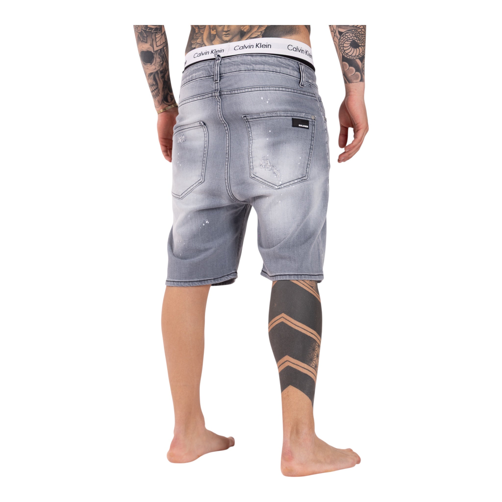 Short Denim Enzom 084N Grigio Soldier
