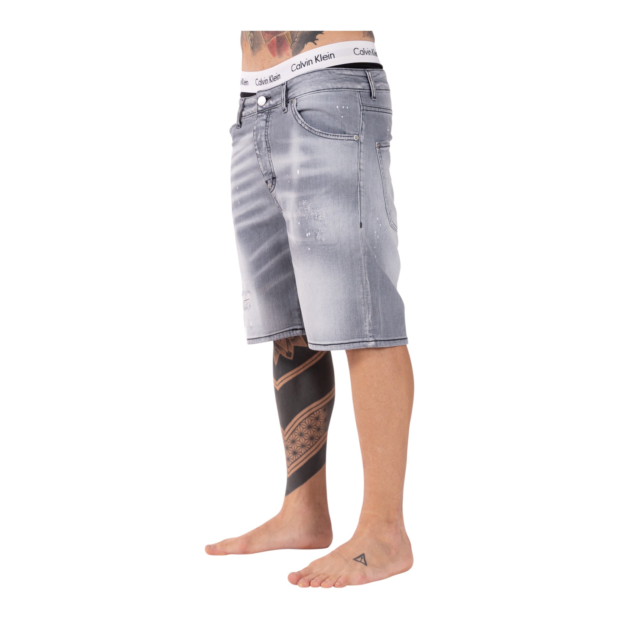 Short Denim Enzom 084N Grigio Soldier