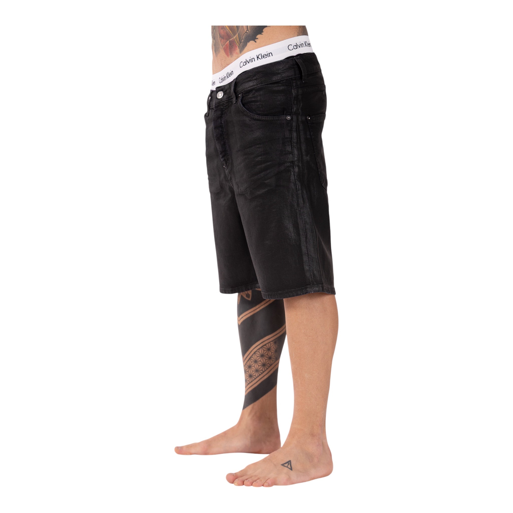 Short Denim Enzom 086N Nero Soldier