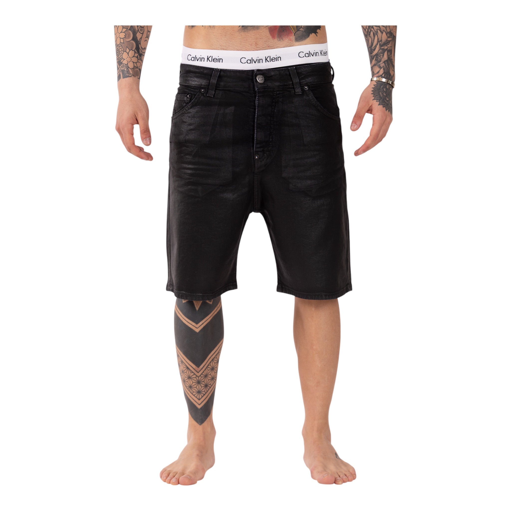 Short Denim Enzom 086N Nero Soldier