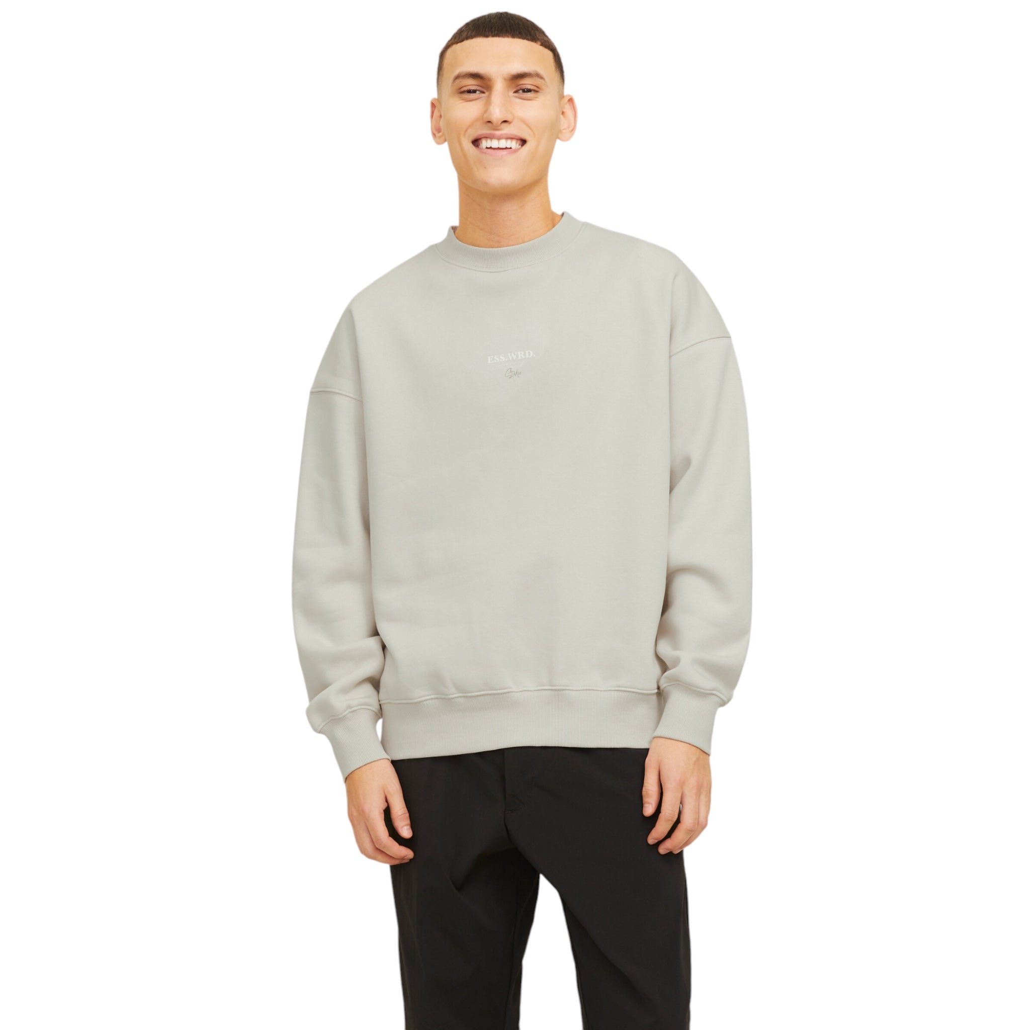 Felpa Girocollo Urban Edge Studio Sweat Crew Moonbeam 12270474 Jack & Jones