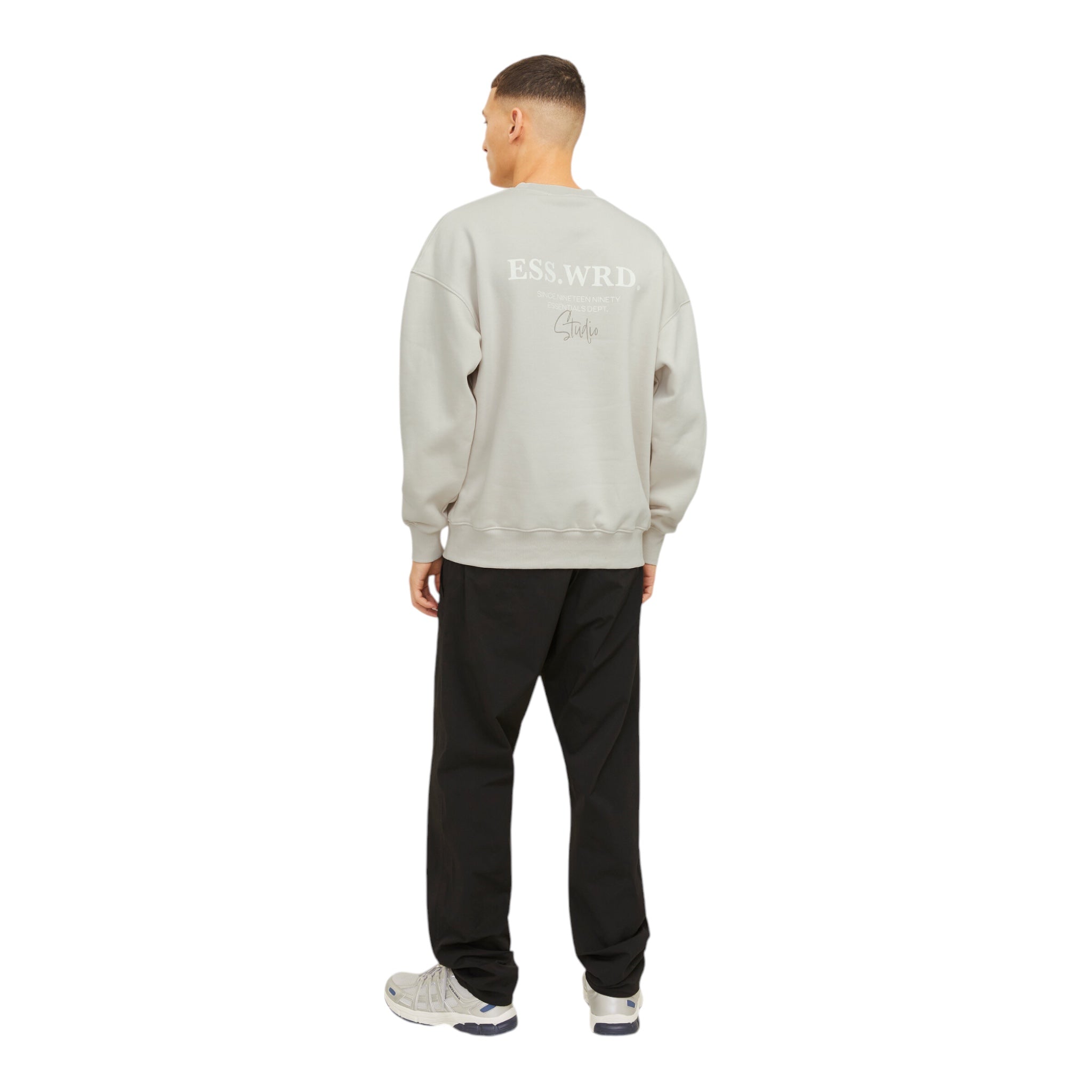 Felpa Girocollo Urban Edge Studio Sweat Crew Moonbeam 12270474 Jack & Jones